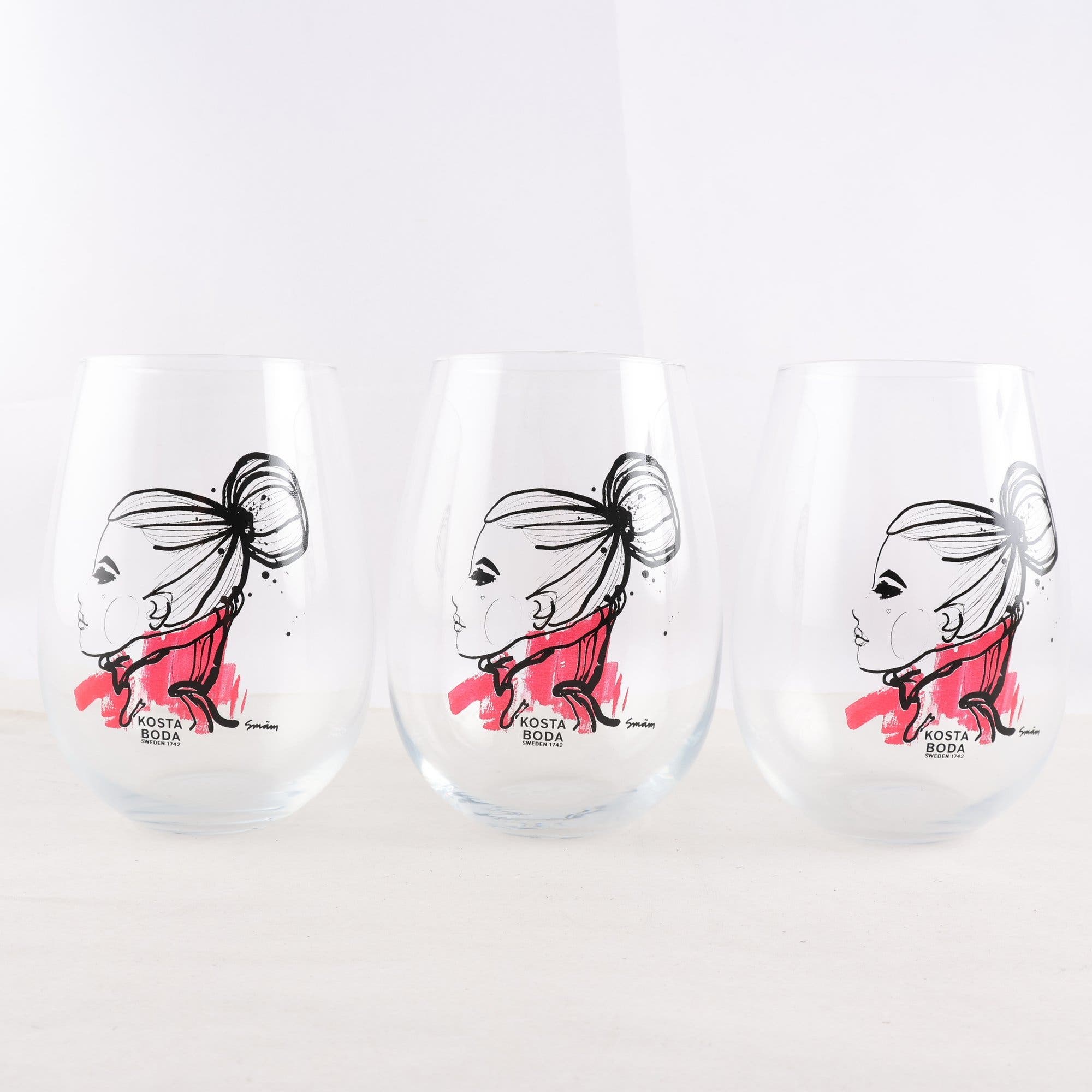 Tumblerglas, Kosta Boda, ”All about you”, 3 st. Samfraktas ej
