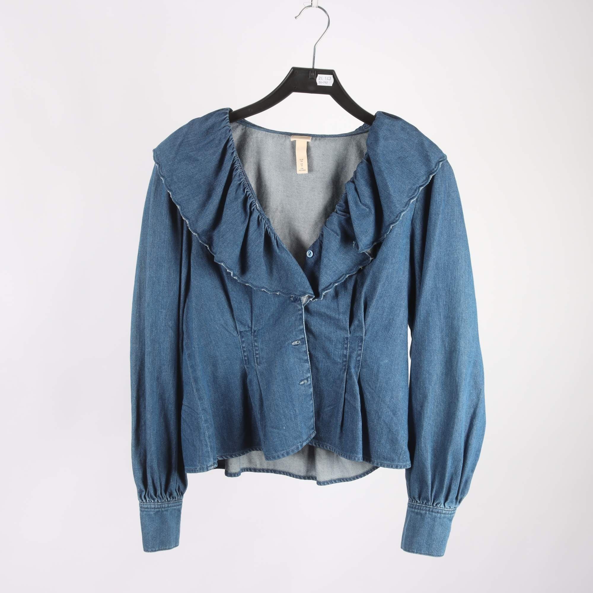 Jeansskjorta, H&M, stl. 38