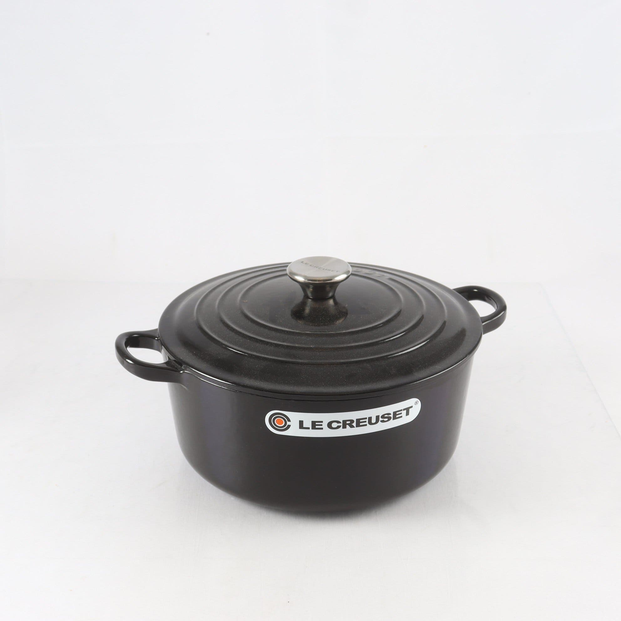 Gjutjärnsgryta, emaljerad, Signature, Le Creuset, 4,2 L. Samfraktas ej.
