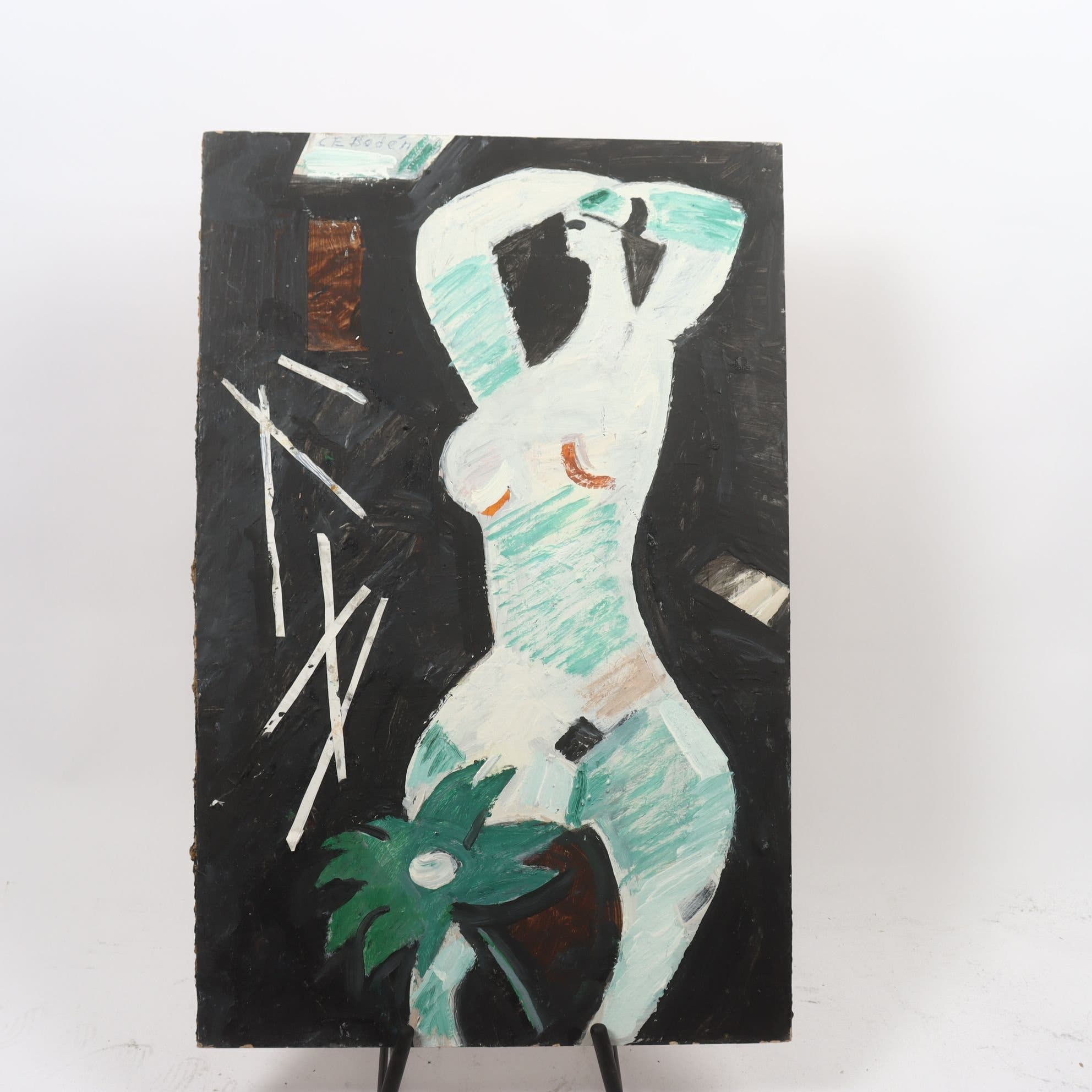 Olja på pannå, Carl Erik Bodén, (1904-2003), signerad. Endast avhämtning.