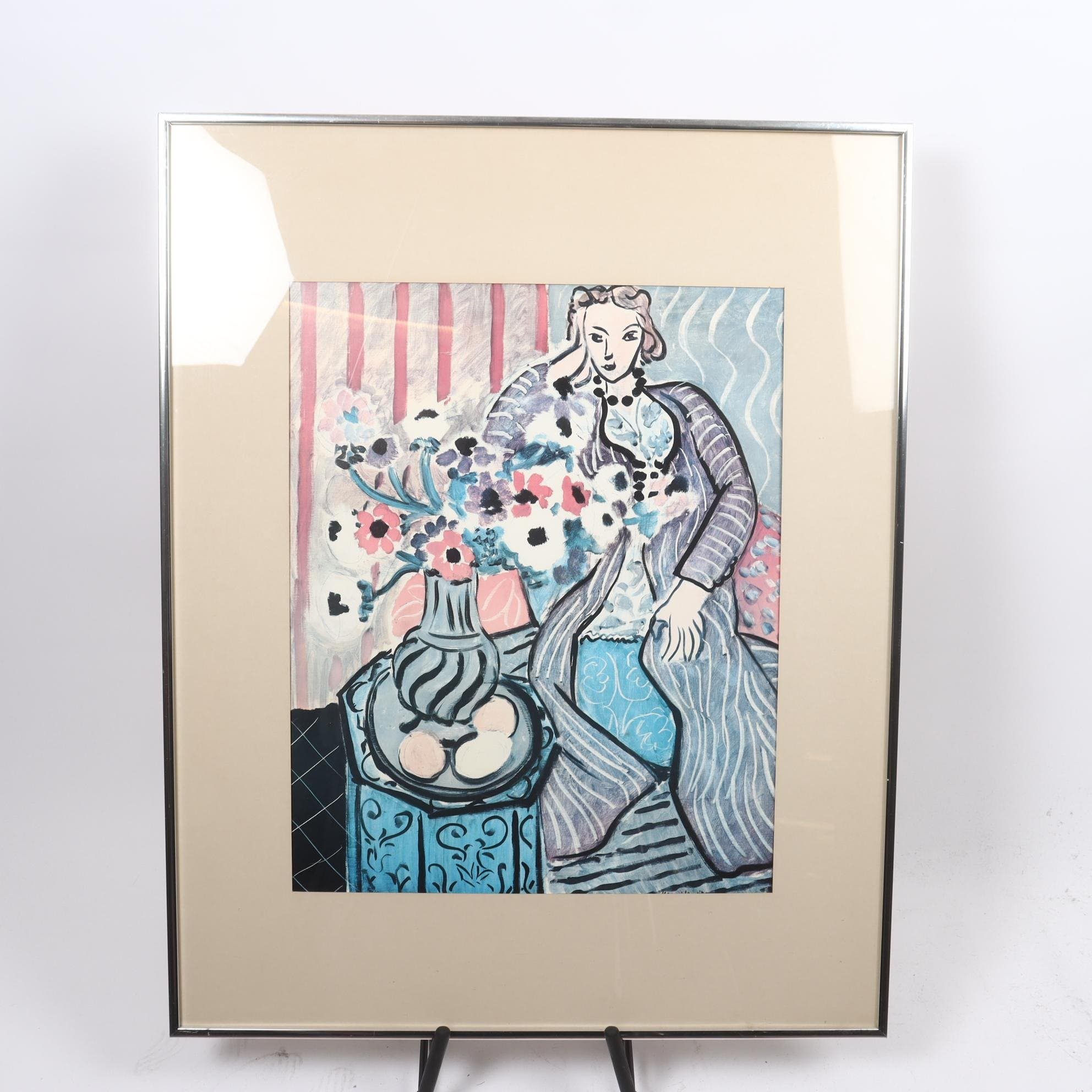 Reproduktionstryck, Den lila klänningen, Henri Matisse, Polen. Endast avh.