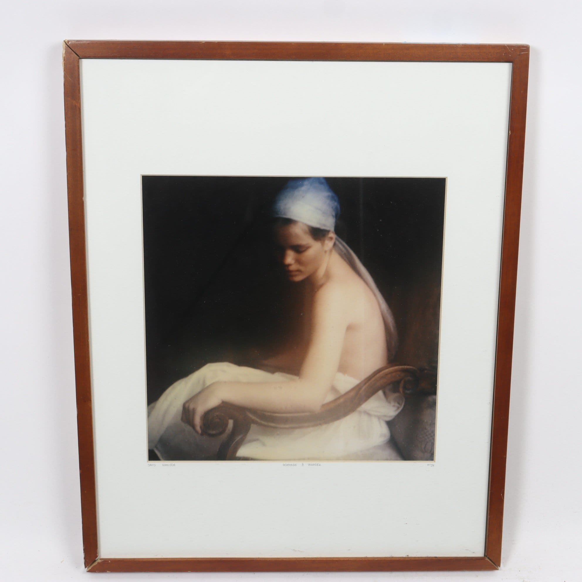 Fotografi, Hommage a Vermeer, David Hamilton, sign. nr 34. Endast avhämtning.