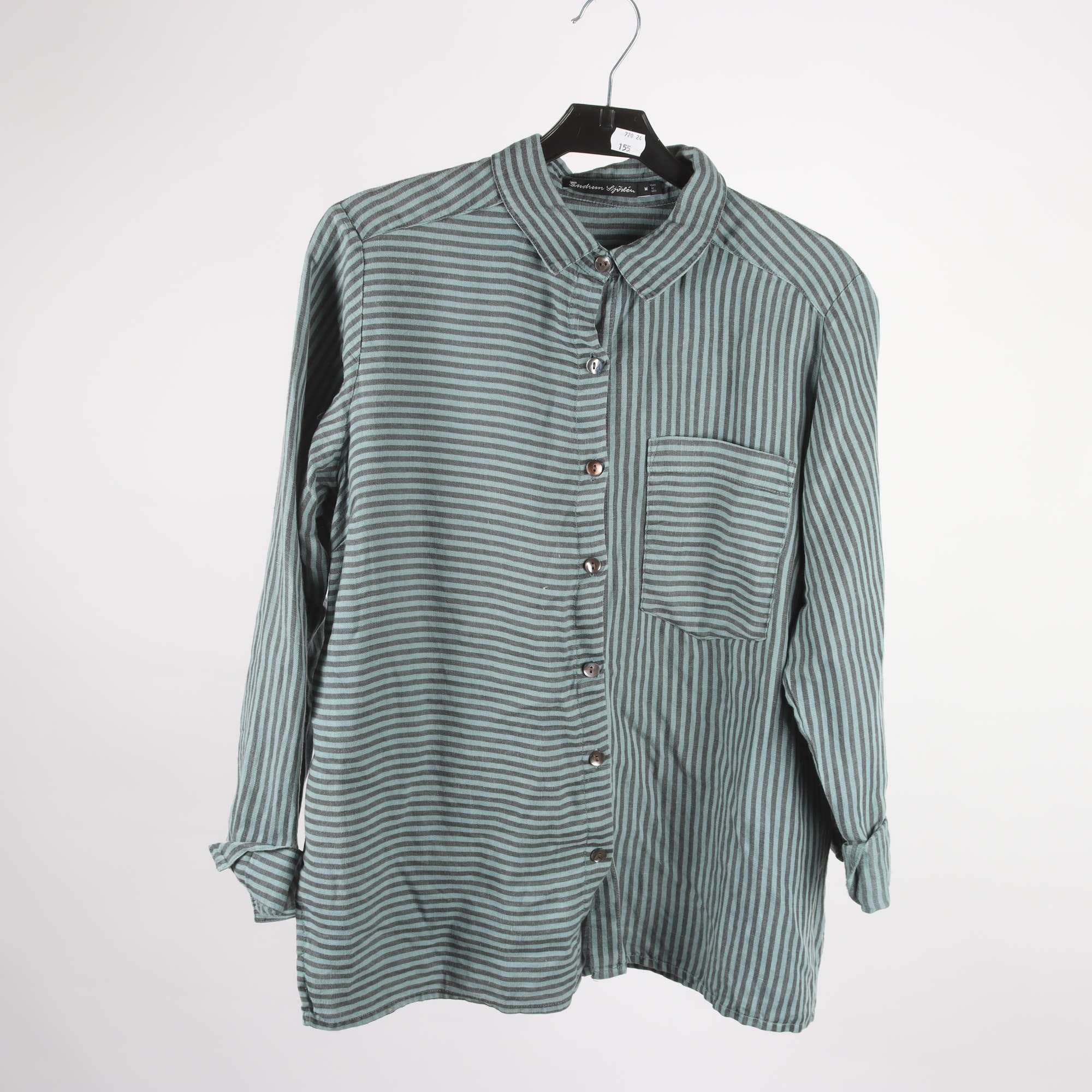 Blus, Gudrun Sjödén, randig, 50% linne, stl. M