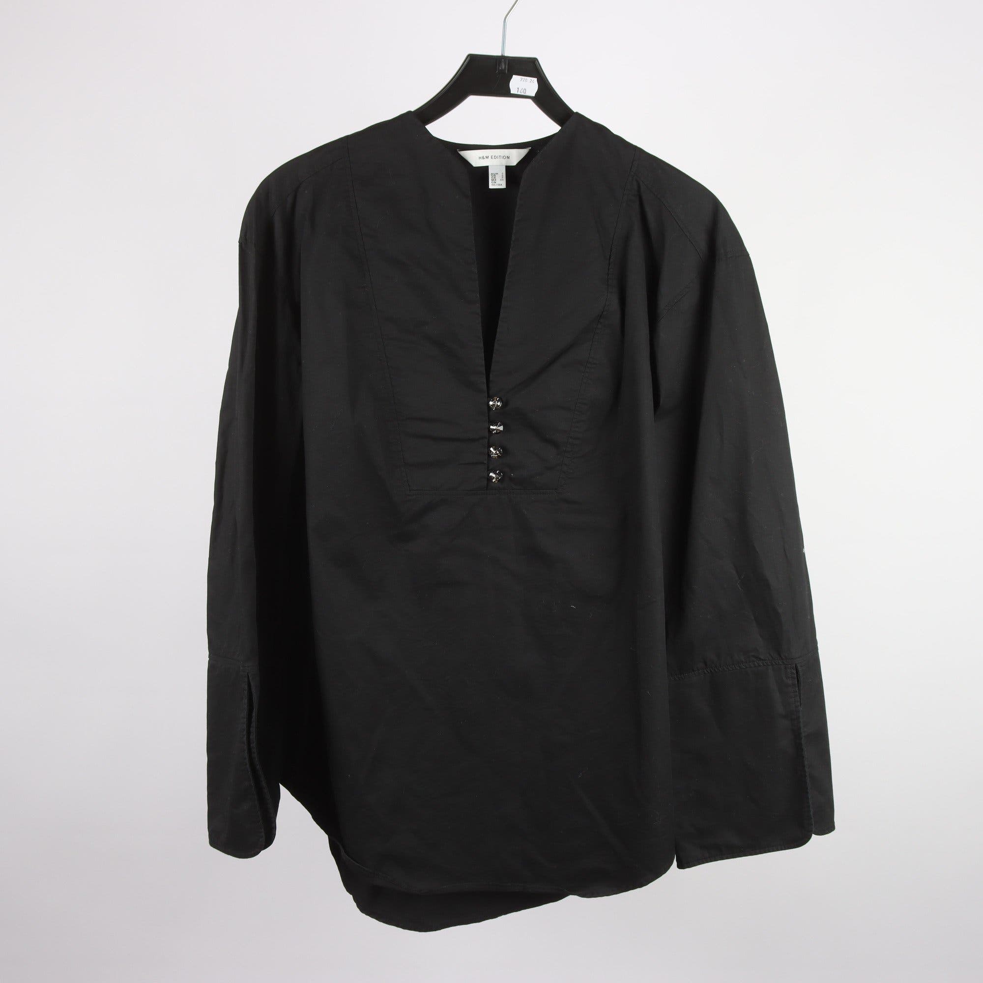 Blus, H&M Edition, svart, stl. S