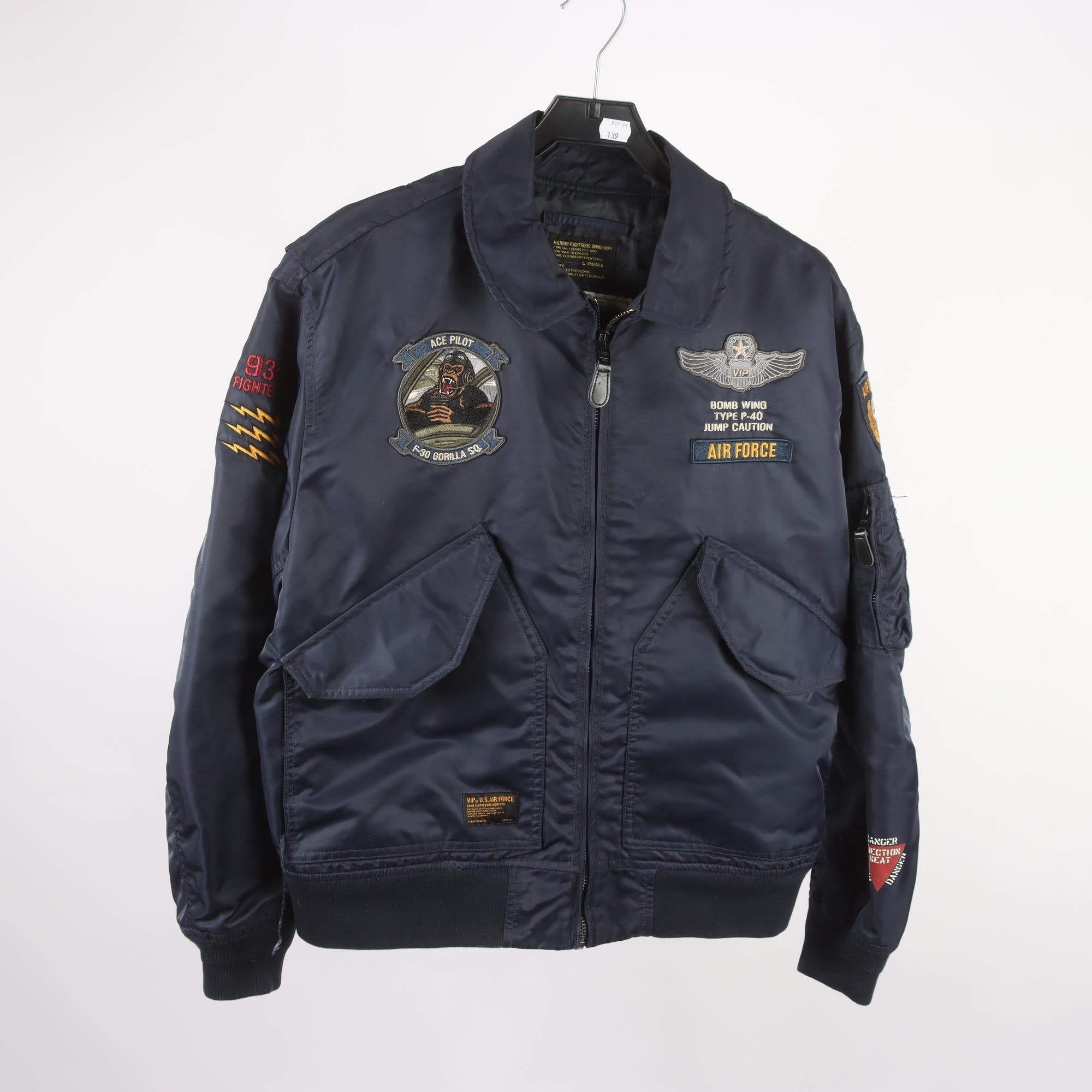 Bomber Jacka, Flight-Trend-Vip, blå, stl. L