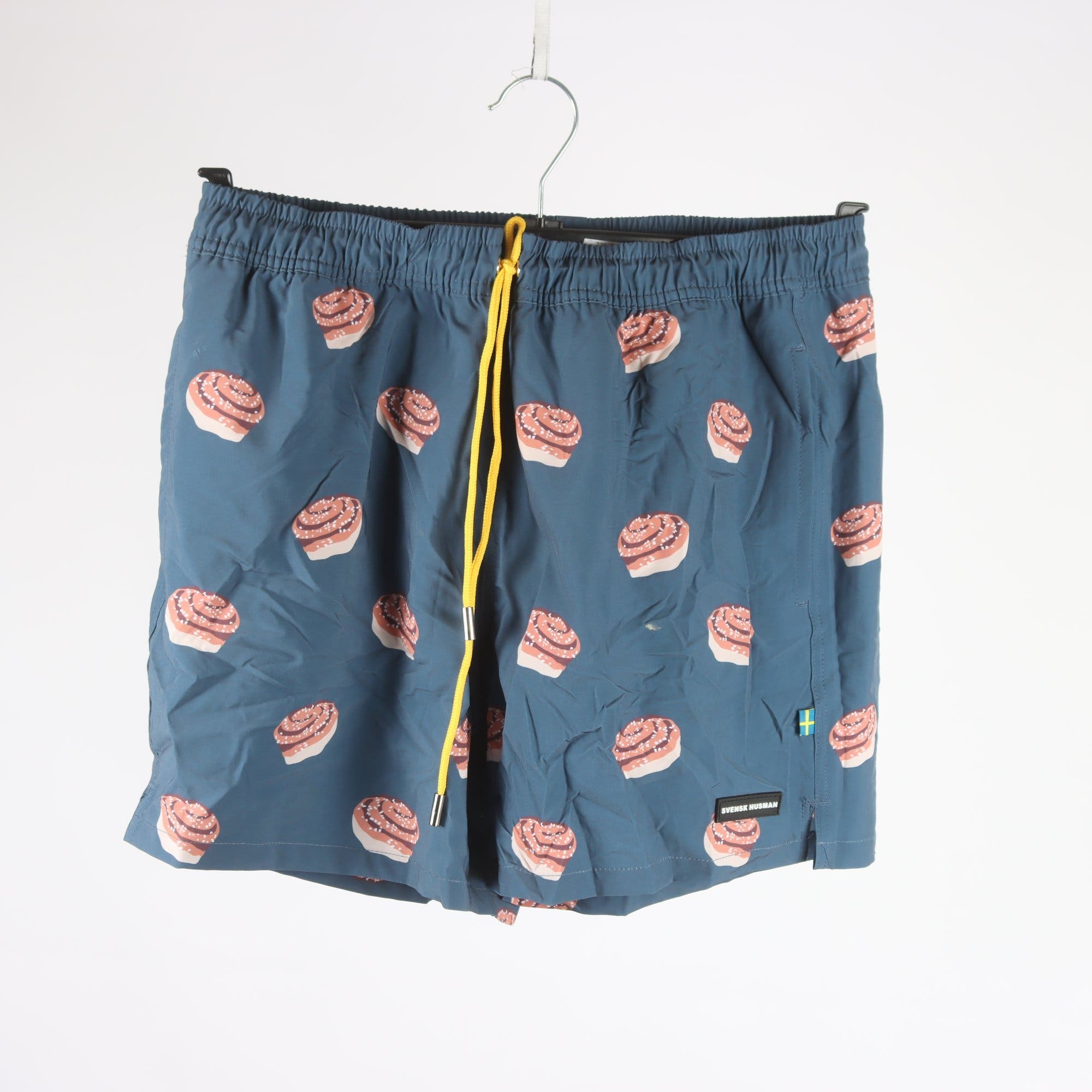 Badshorts, Svensk Husman, blå, stl. L