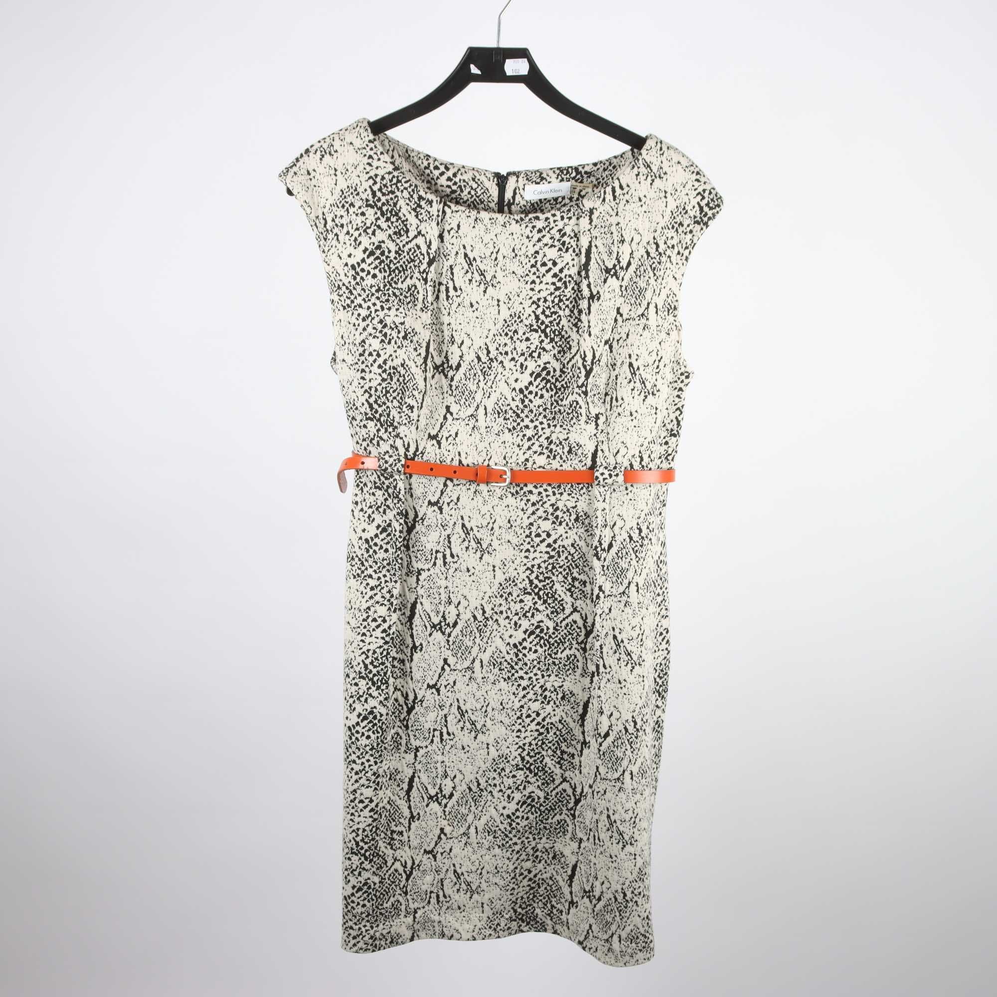 Klänning, Calvin Klein, mönstrad, stl. 14 (L)