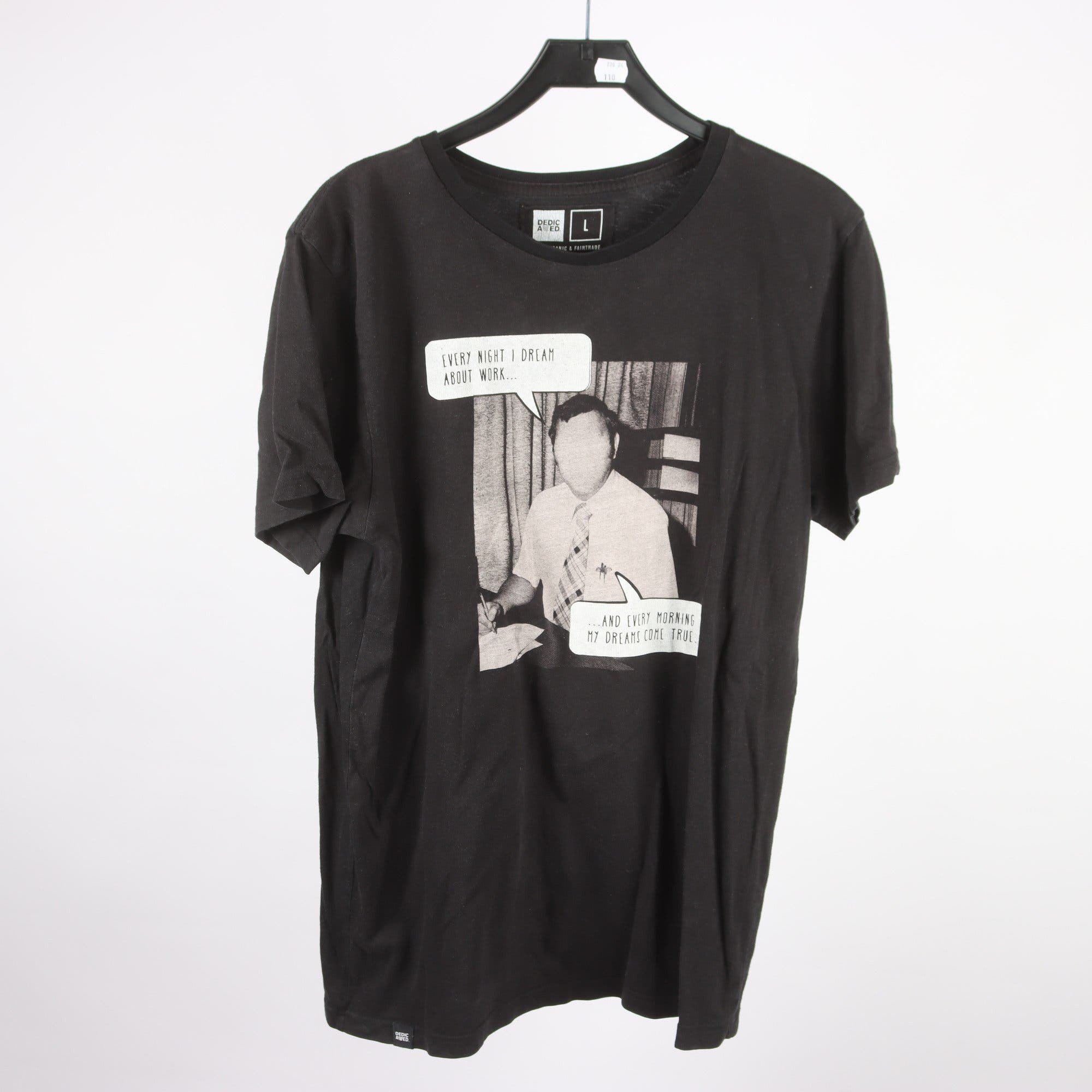T-shirt, Dedicated, svart, stl. L