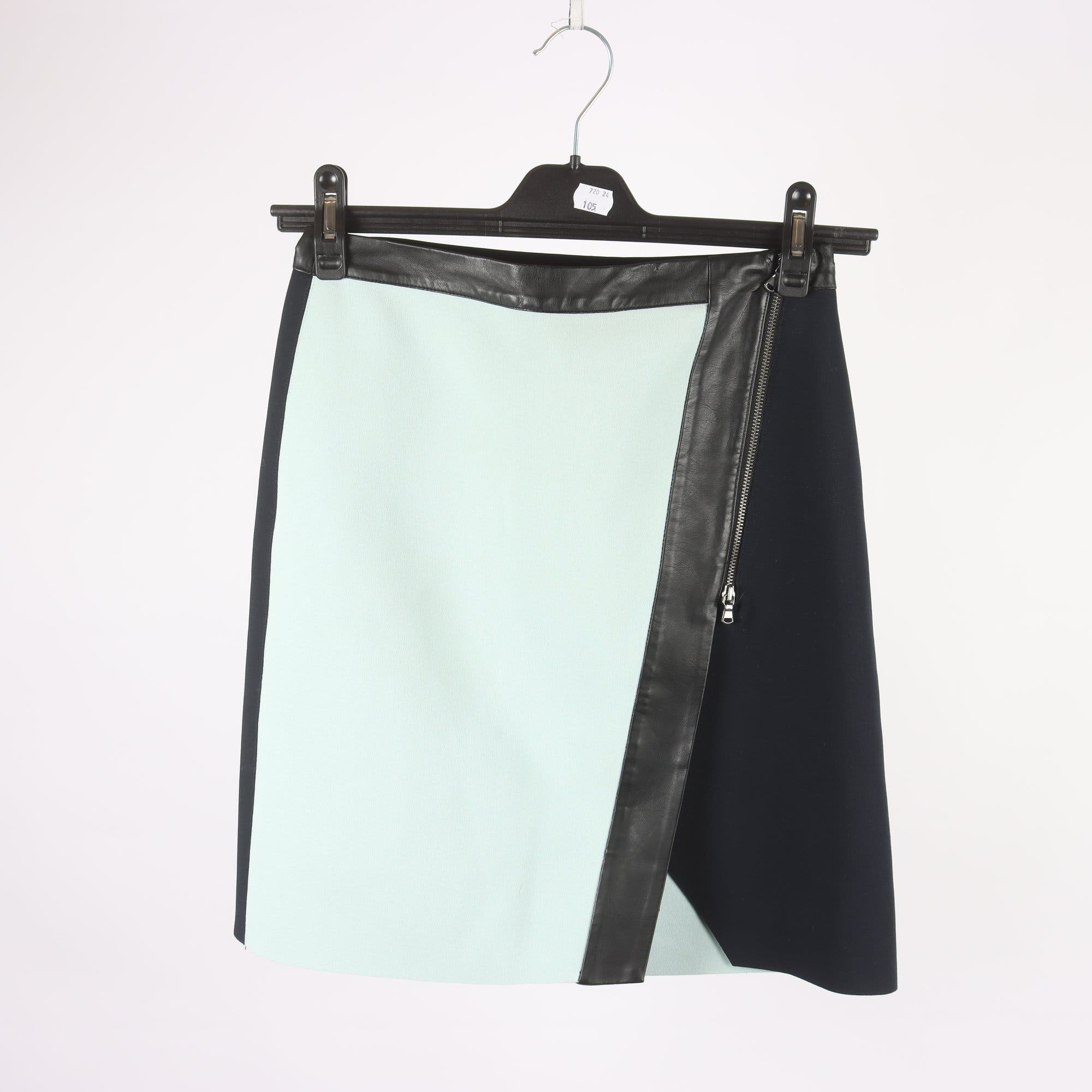 Kjol, Club Monaco, grön, svart, stl. 2 (XS)