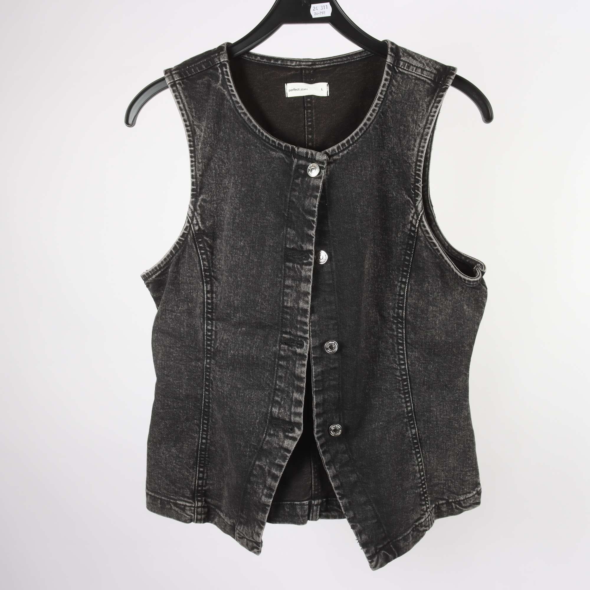 Jeansväst, Gina Tricot, stl. L