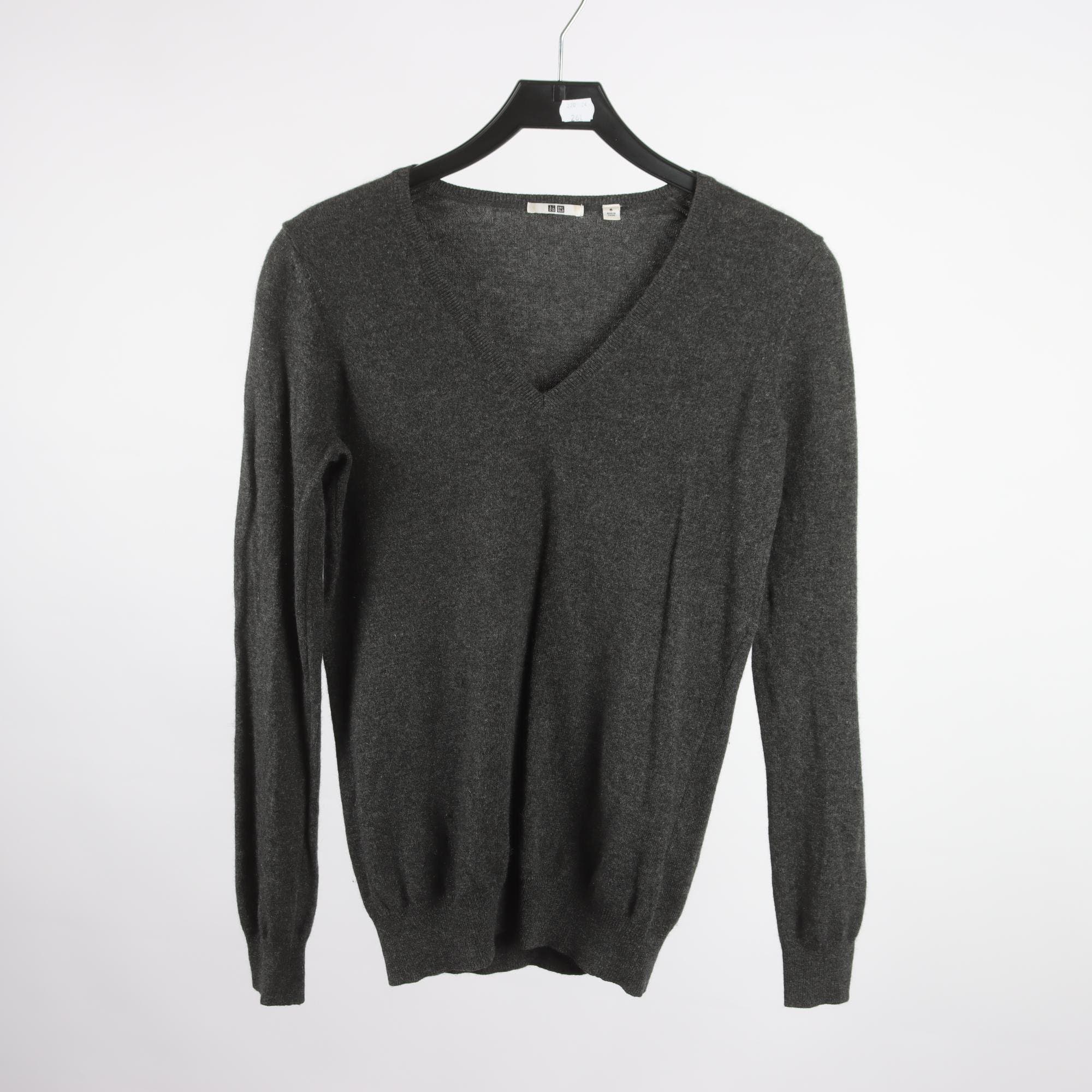 Tröja, Uniqlo, grå, 100% cashmere, stl. M.