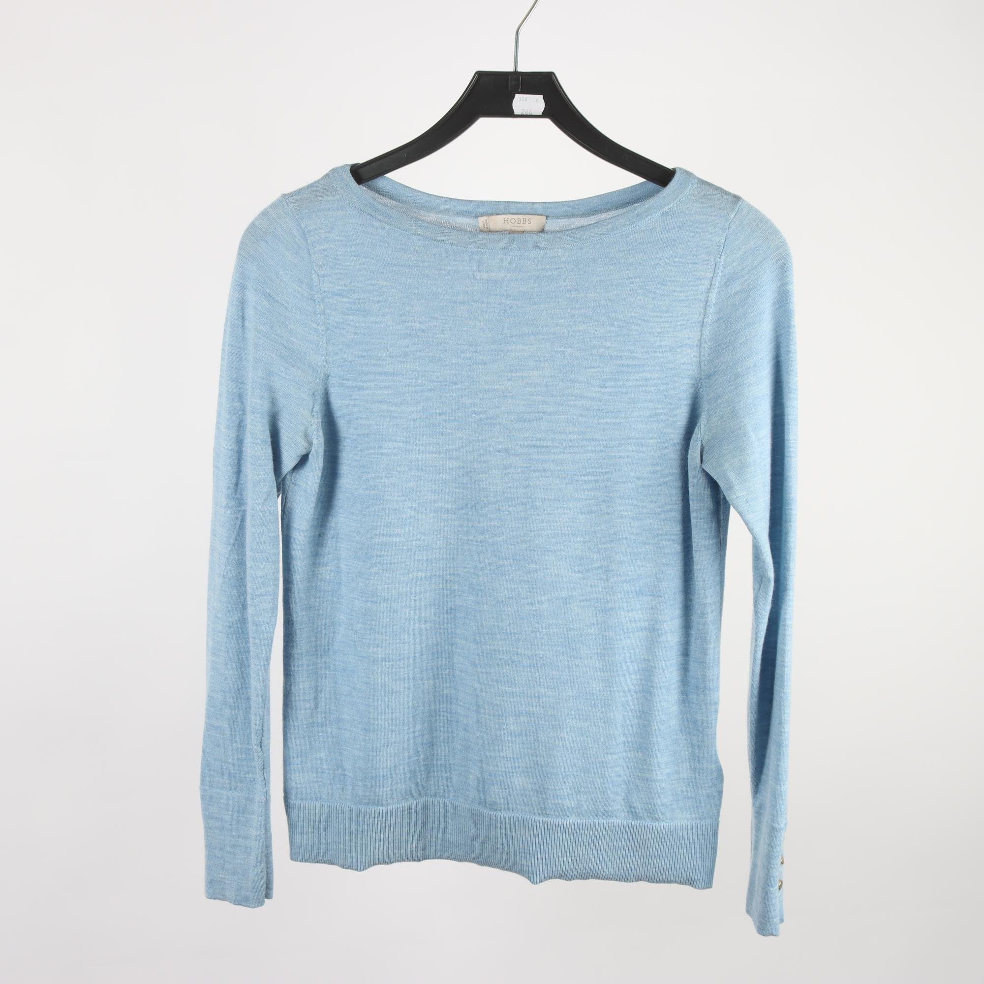 Tröja, Hobbs, blå, 100% merino ull, stl. M.