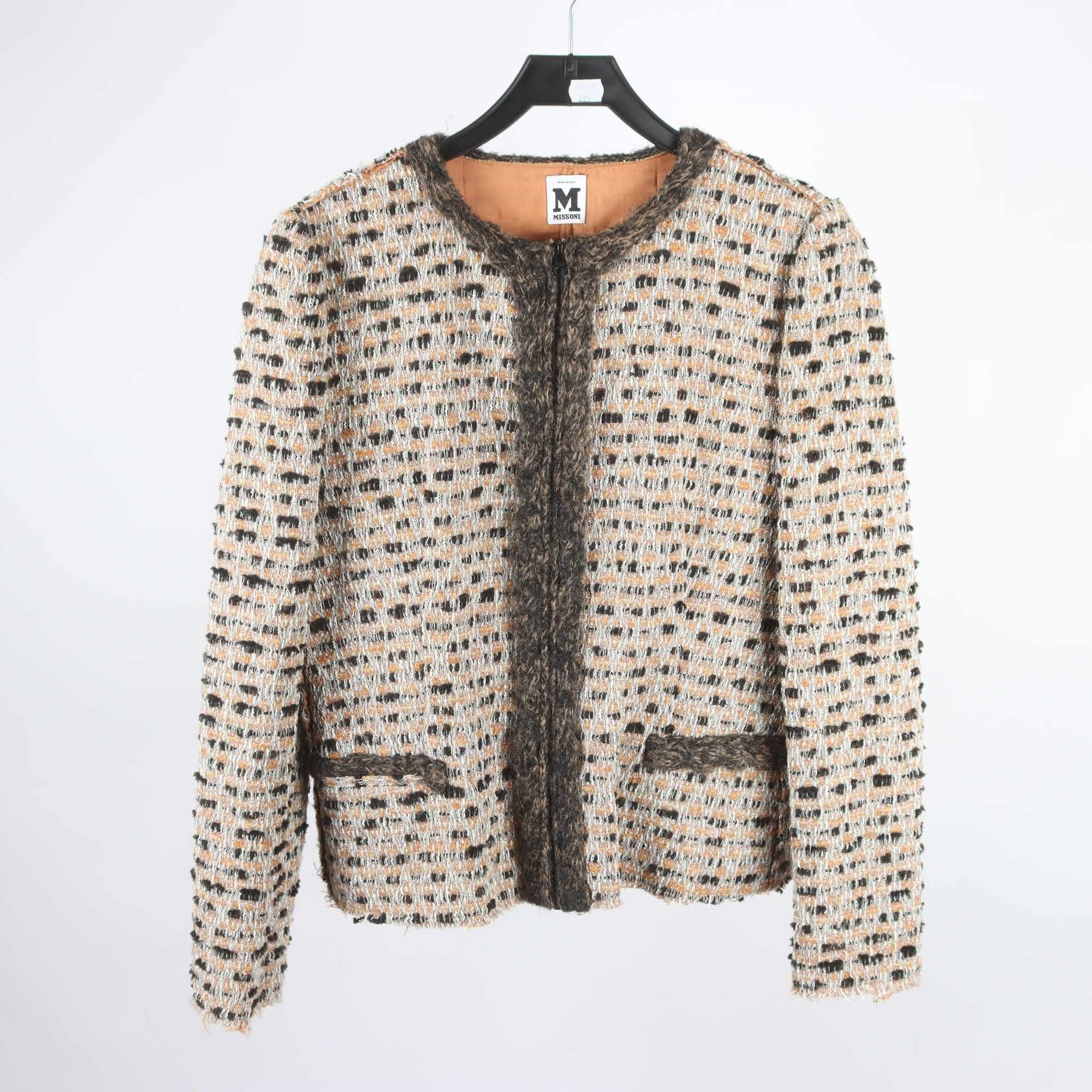 Jacka, Missoni, svart, senapsgul, stl. ca. S.