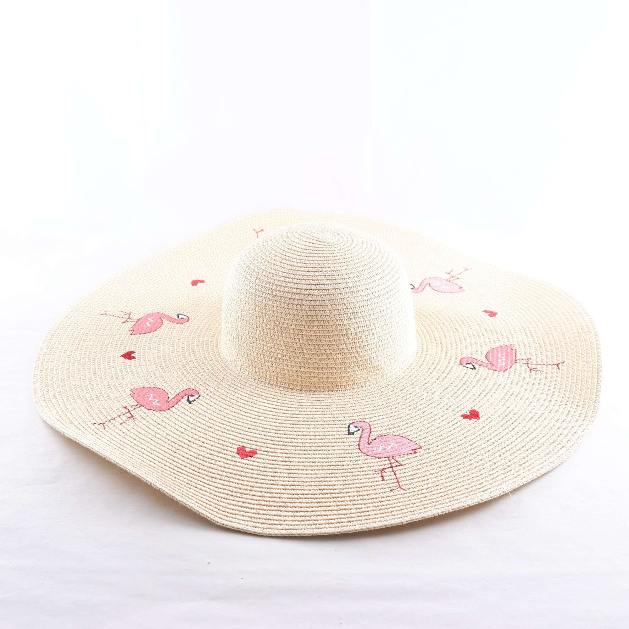 Solhatt, Asos, beige, flamingos, stl. One size