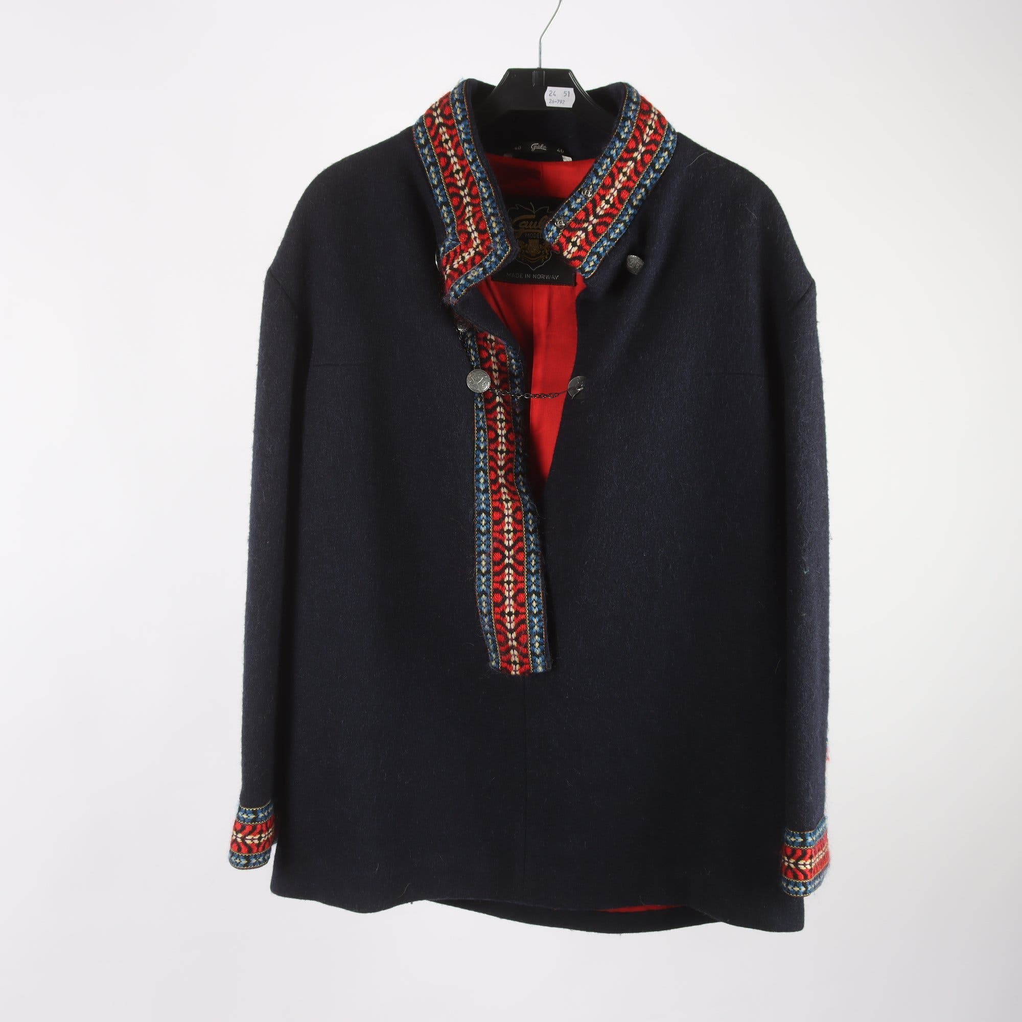 Bunad jacka, Gaula Modell, Made in Norway, stl. 40