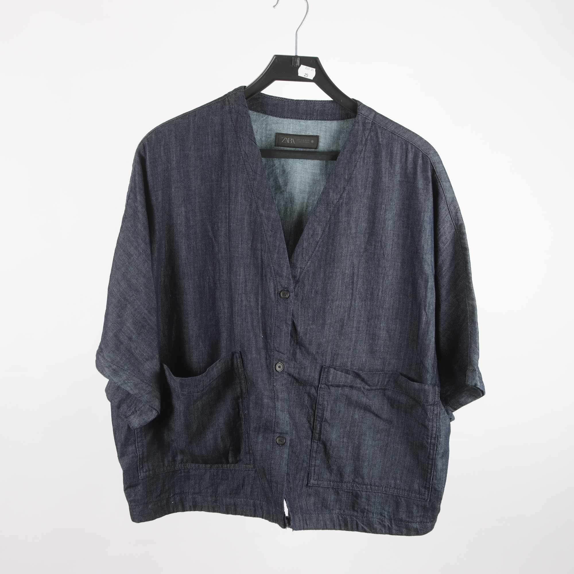 Skjorta/overshirt, Zara, blå, denim, stl. M