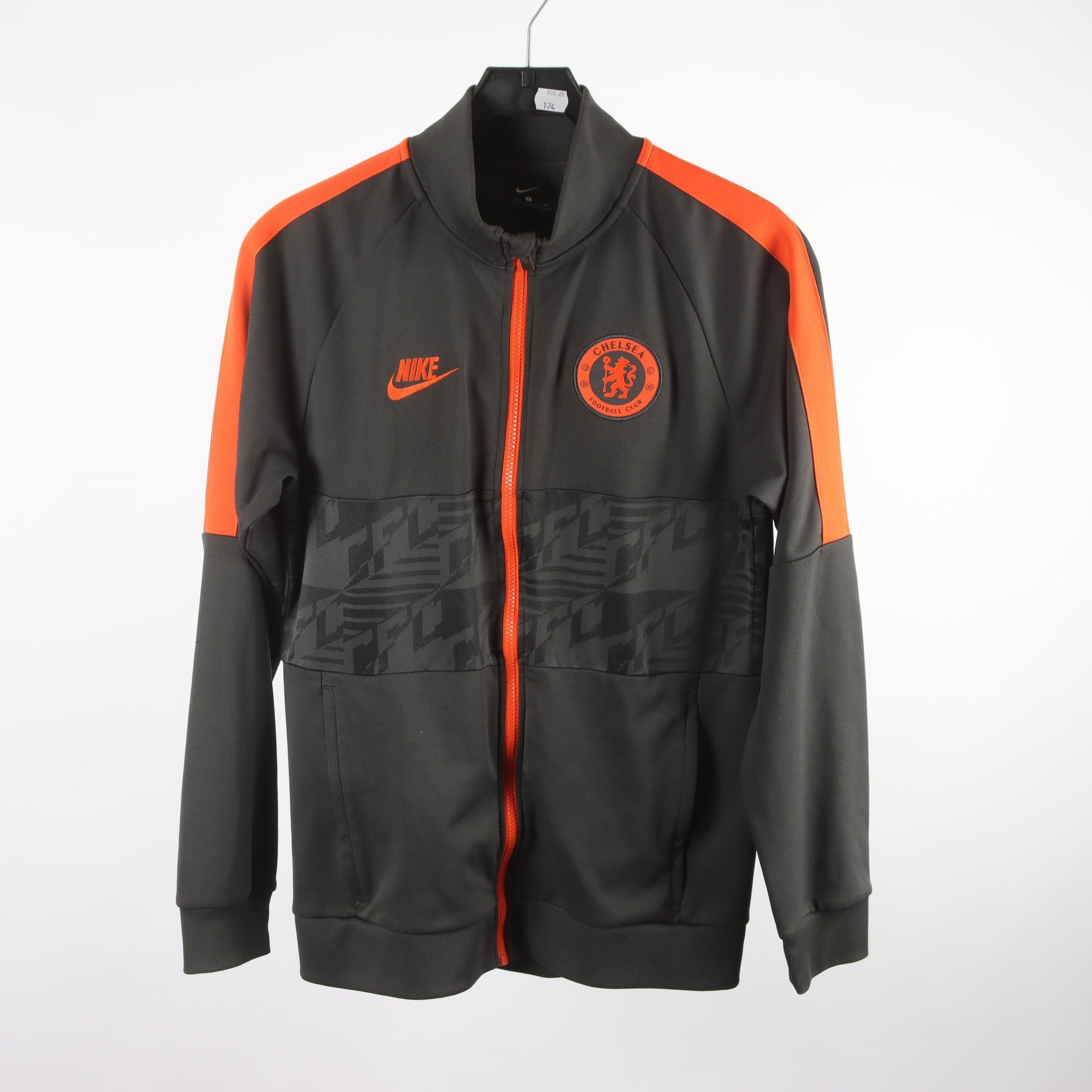 Sportjacka, Nike, Chelsea, gråsvart, orange, stl. S