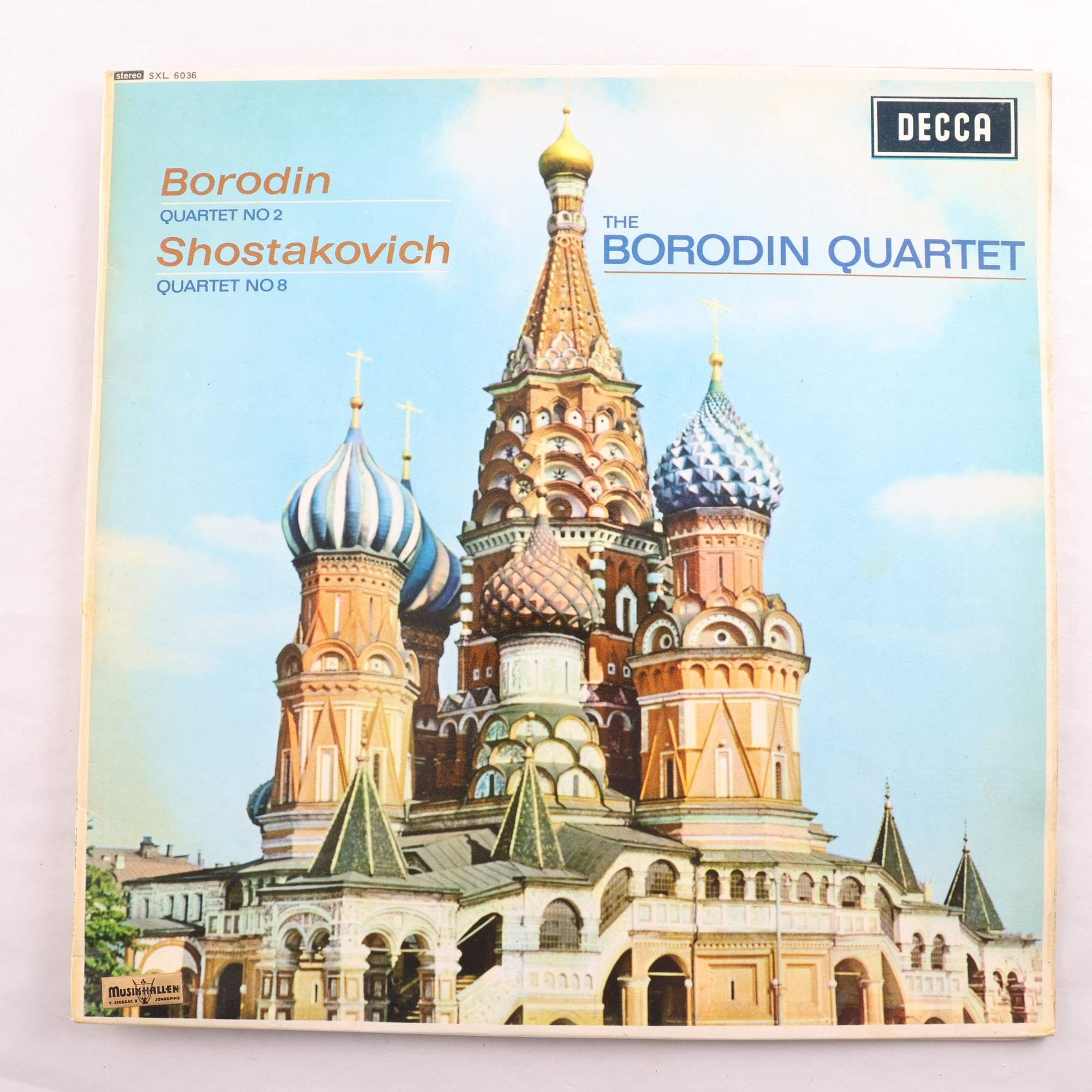 LP The Borodin Quartet, Borodin, Shostakovich, Quartet No 2, Quartet No 8