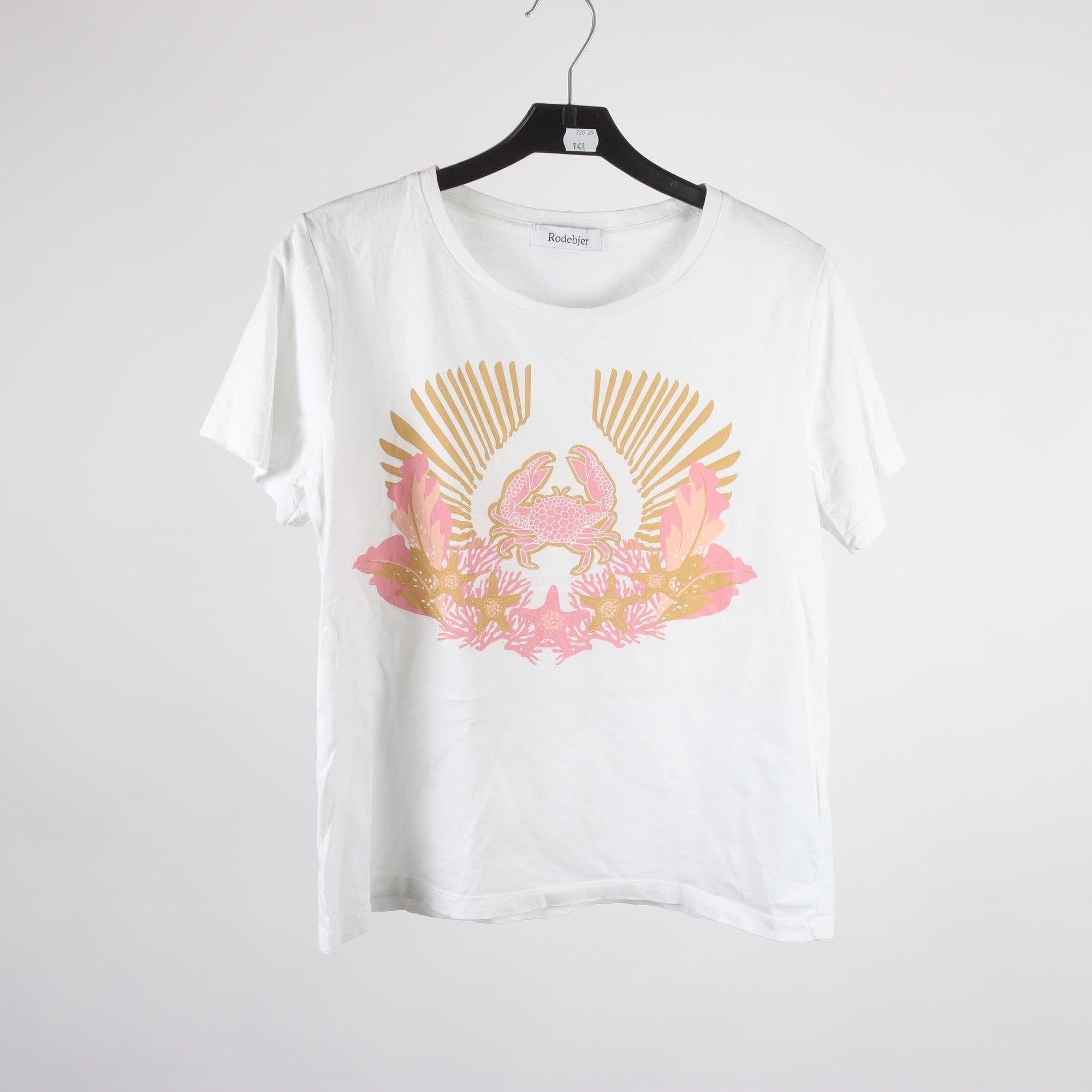 T-shirt, Rodebjer, vit, stl. S