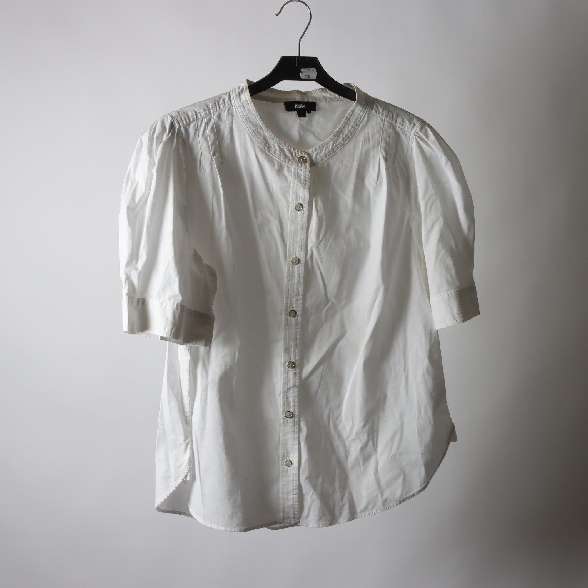 Blus, DKNY, vit, stl. XL