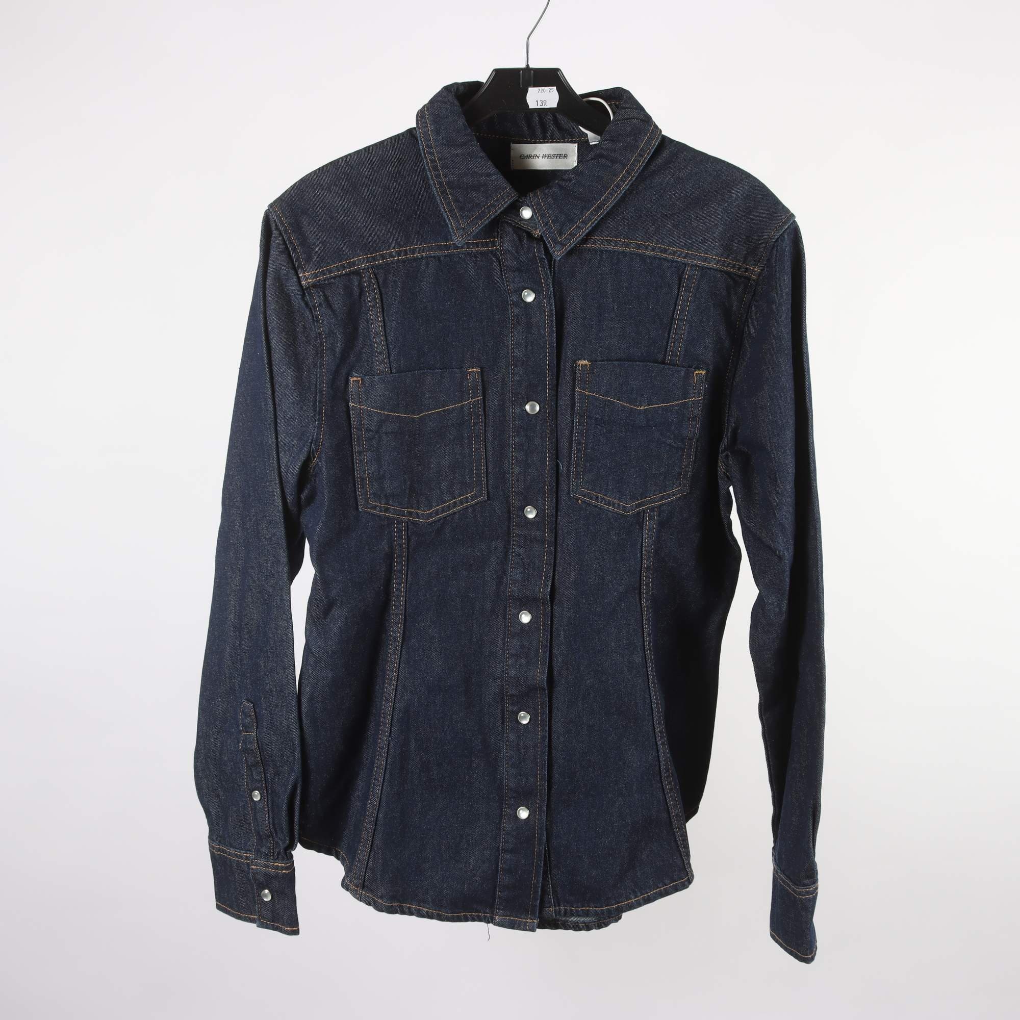 Jeansskjorta, Carin Wester, blå, stl. 38