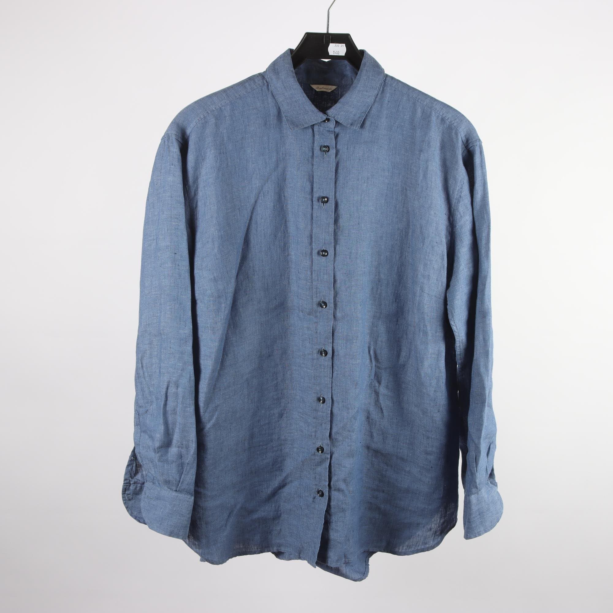 Blus/skjorta, Stenströms, blå, 100% linne, stl. 42