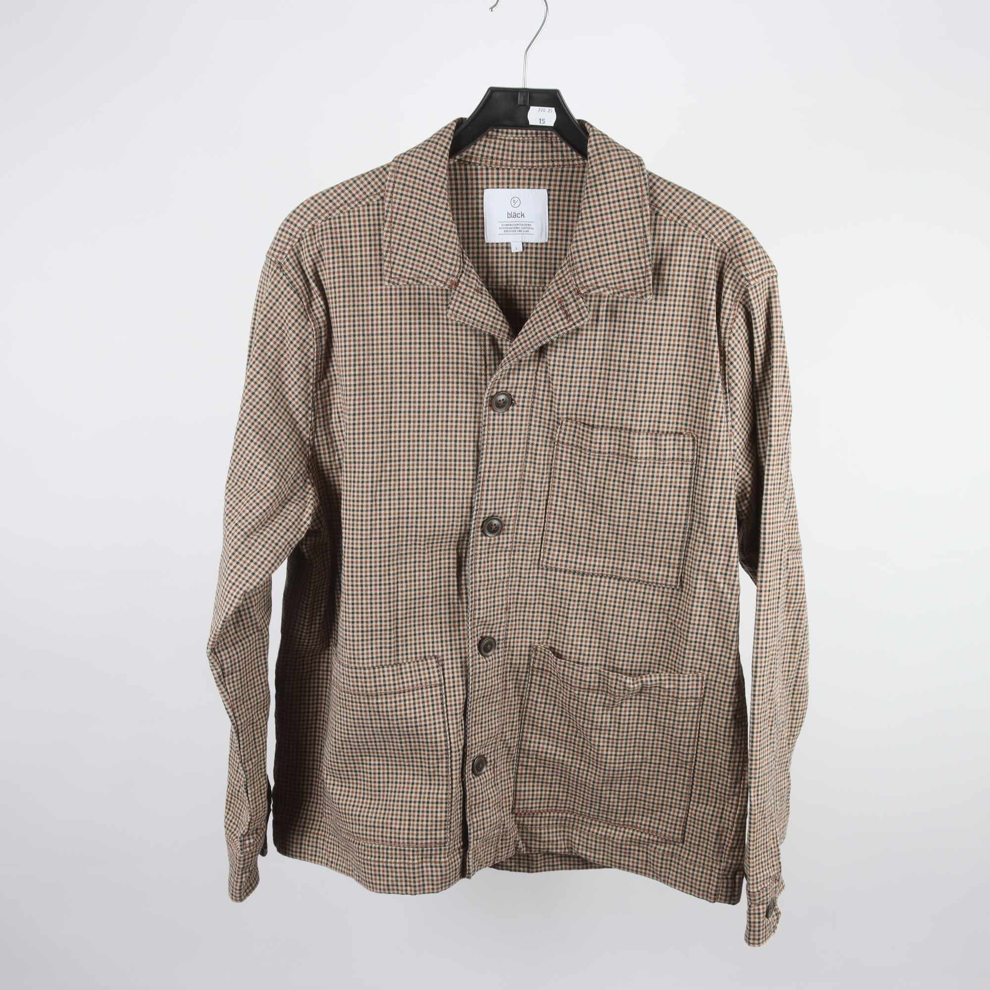 Worker jacket, Bläck, brun, beige, svart, stl. L