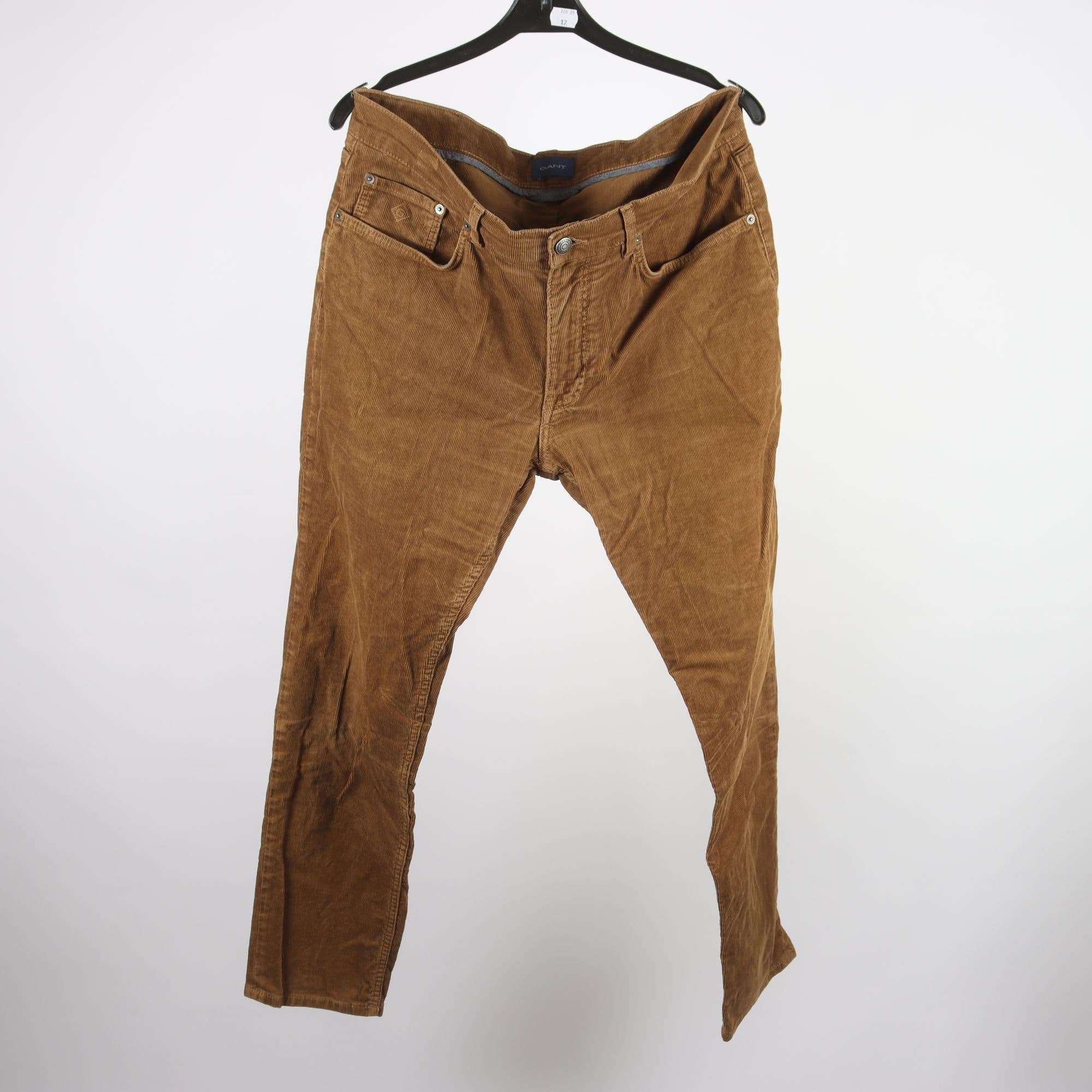 Manchesterbyxor 2-pack, Gant, blå, brun, stl. W 35 L32