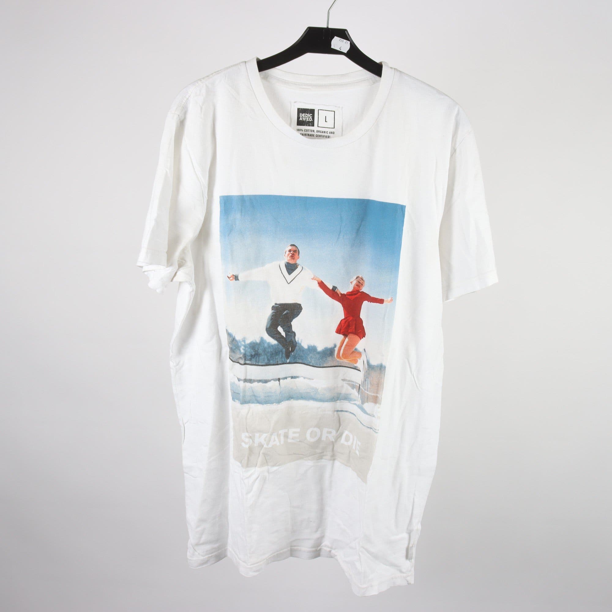 T-shirt, Dedicated, vit, stl. L