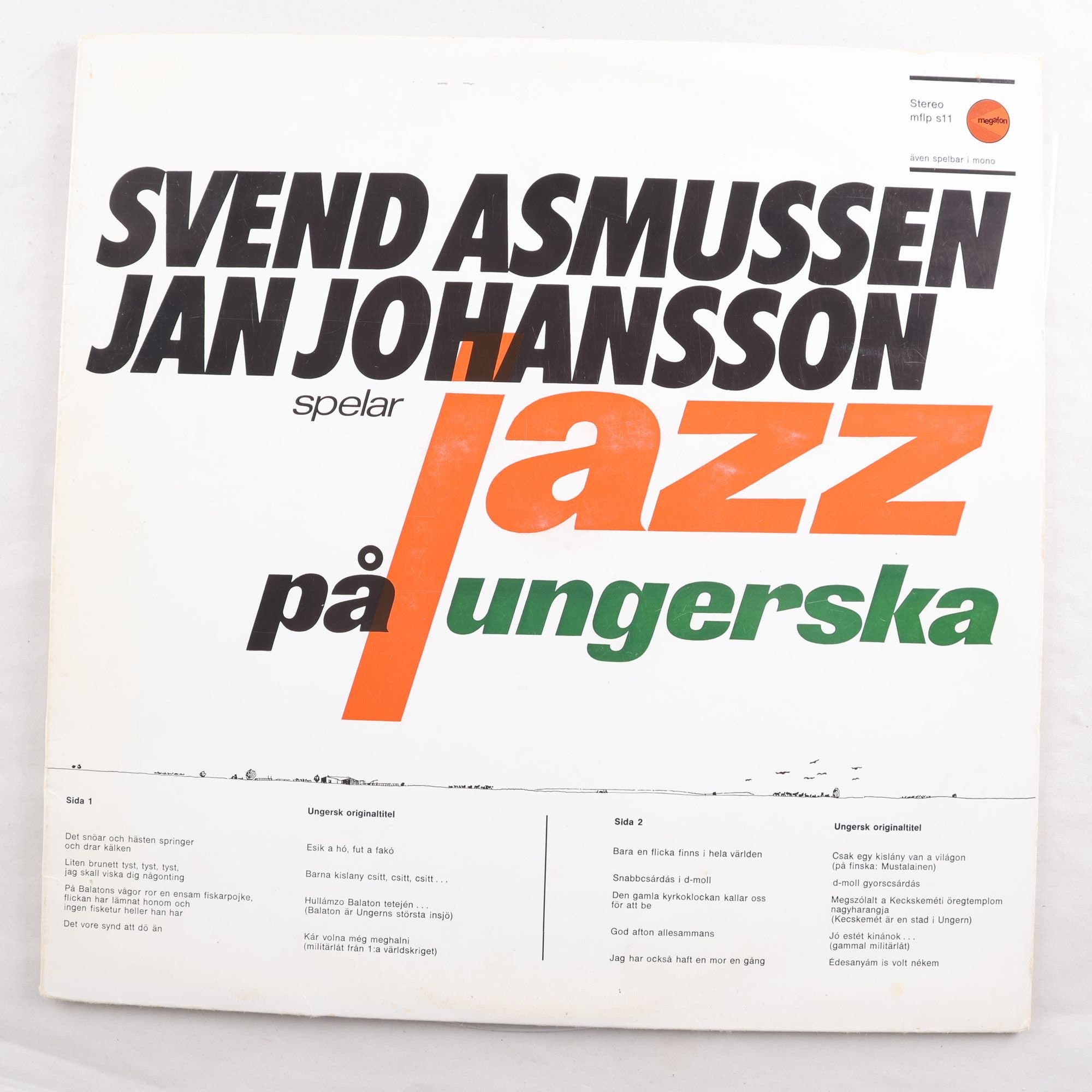 LP Svend Asmussen, Jan Johansson, Spelar Jazz På Ungerska