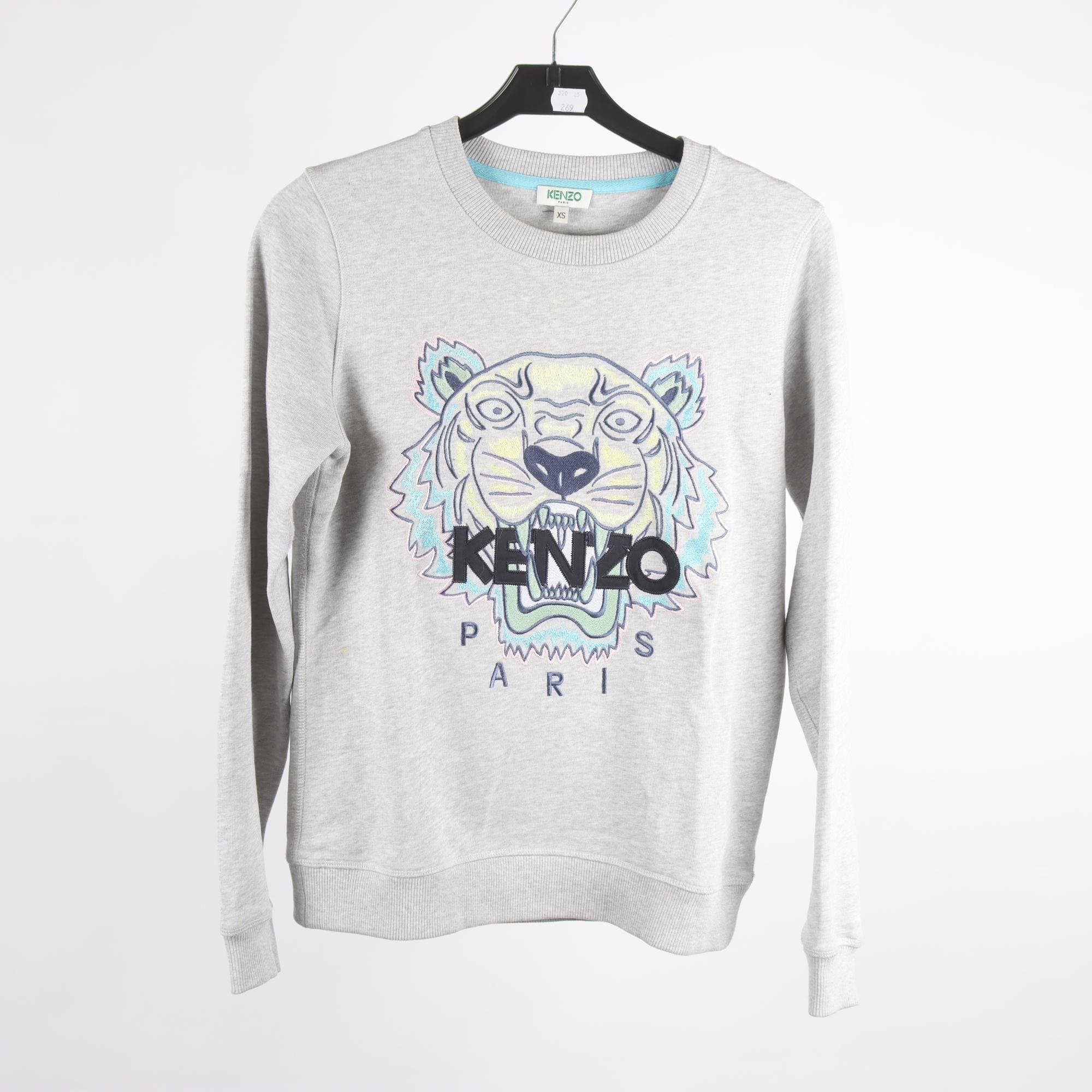 Sweatshirt, Kenzo, grå, stl. XS.