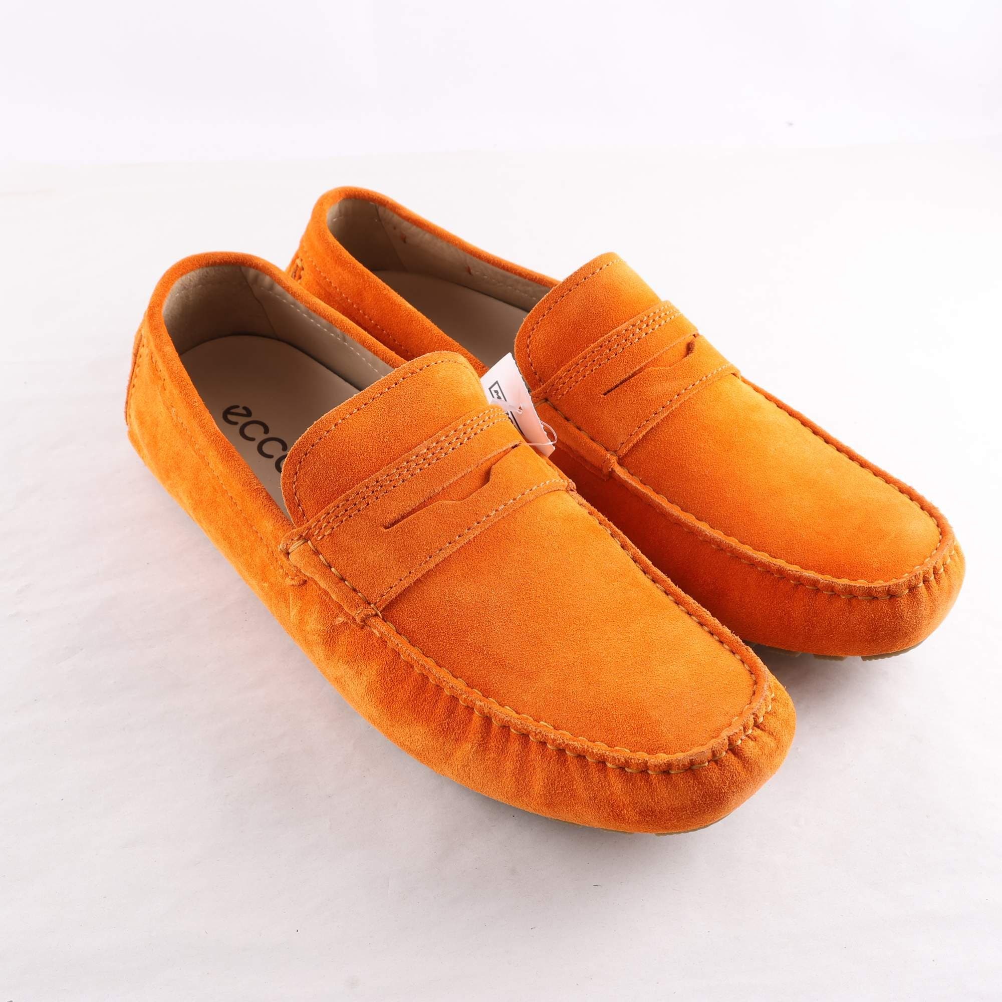 Loafers, Ecco, terracotta, skinn, stl. 46