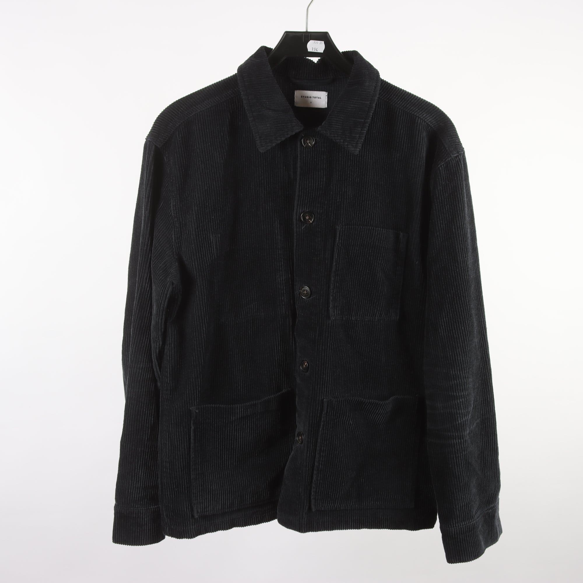 Worker jacket, Studio Total, blå, manchester, stl. S