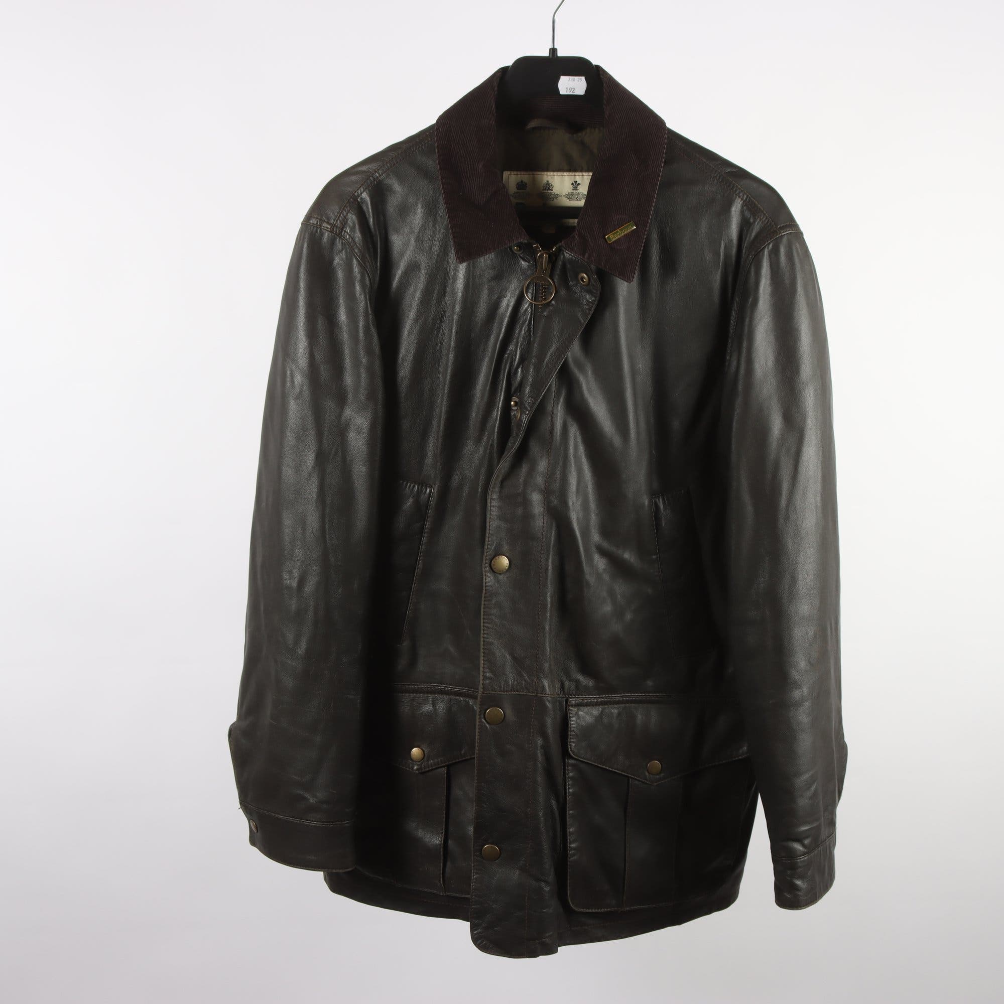 Skinnjacka, Barbour, brun, stl.L