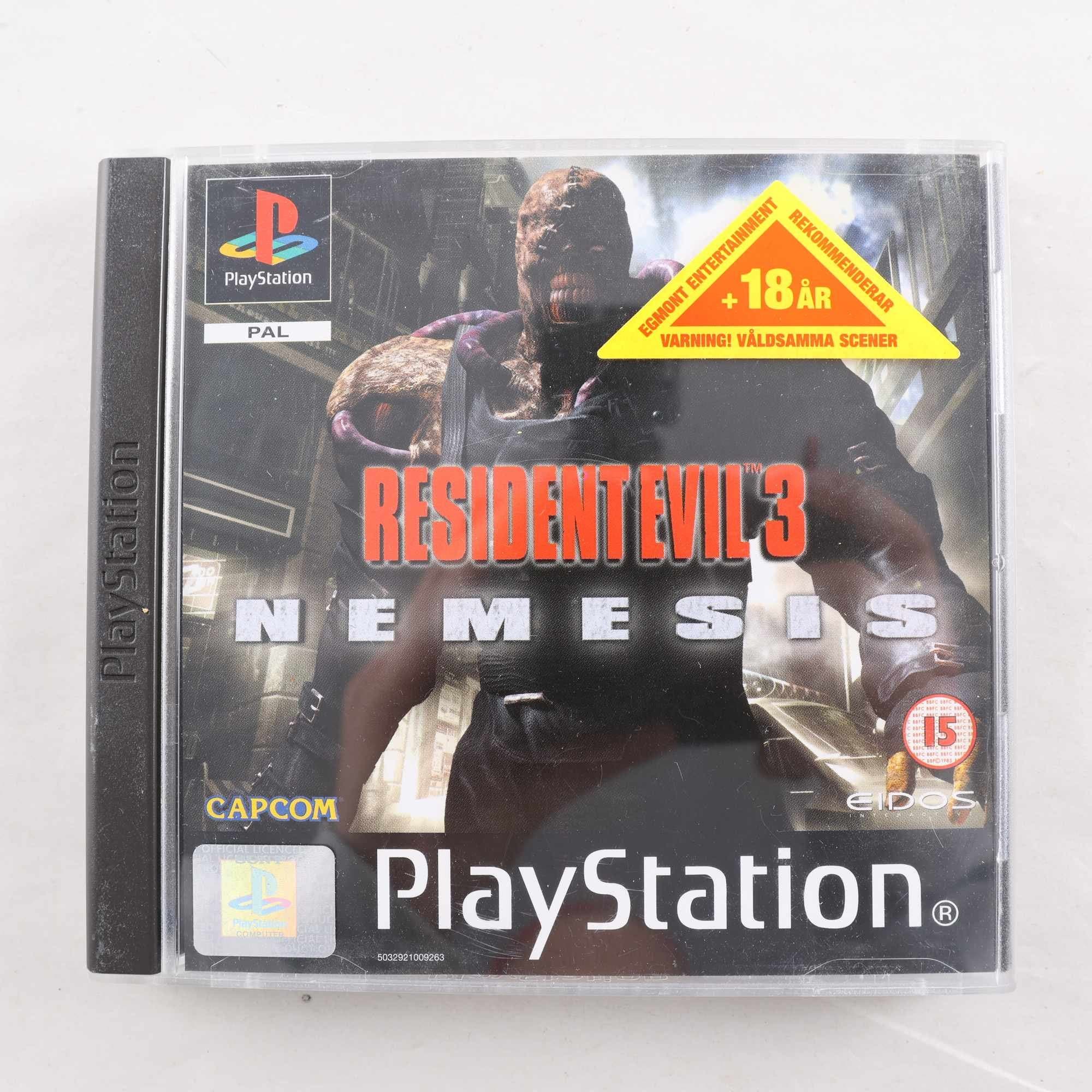 Spel Resident Evil 3, Nemesis, PlayStation