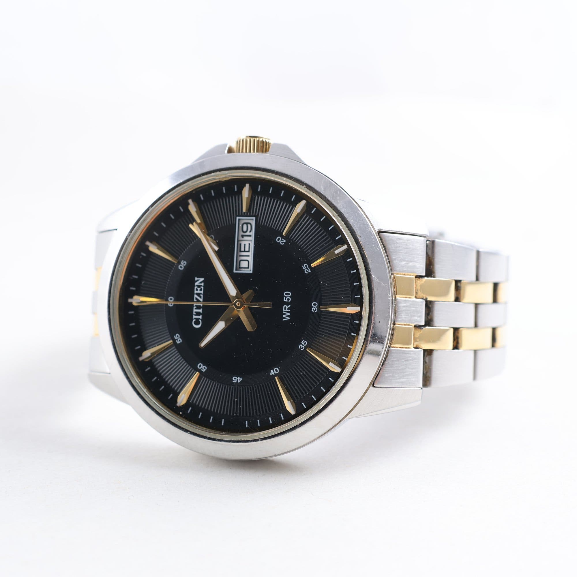 Armbandsur, stål, Citizen WR 50, datum, quartz