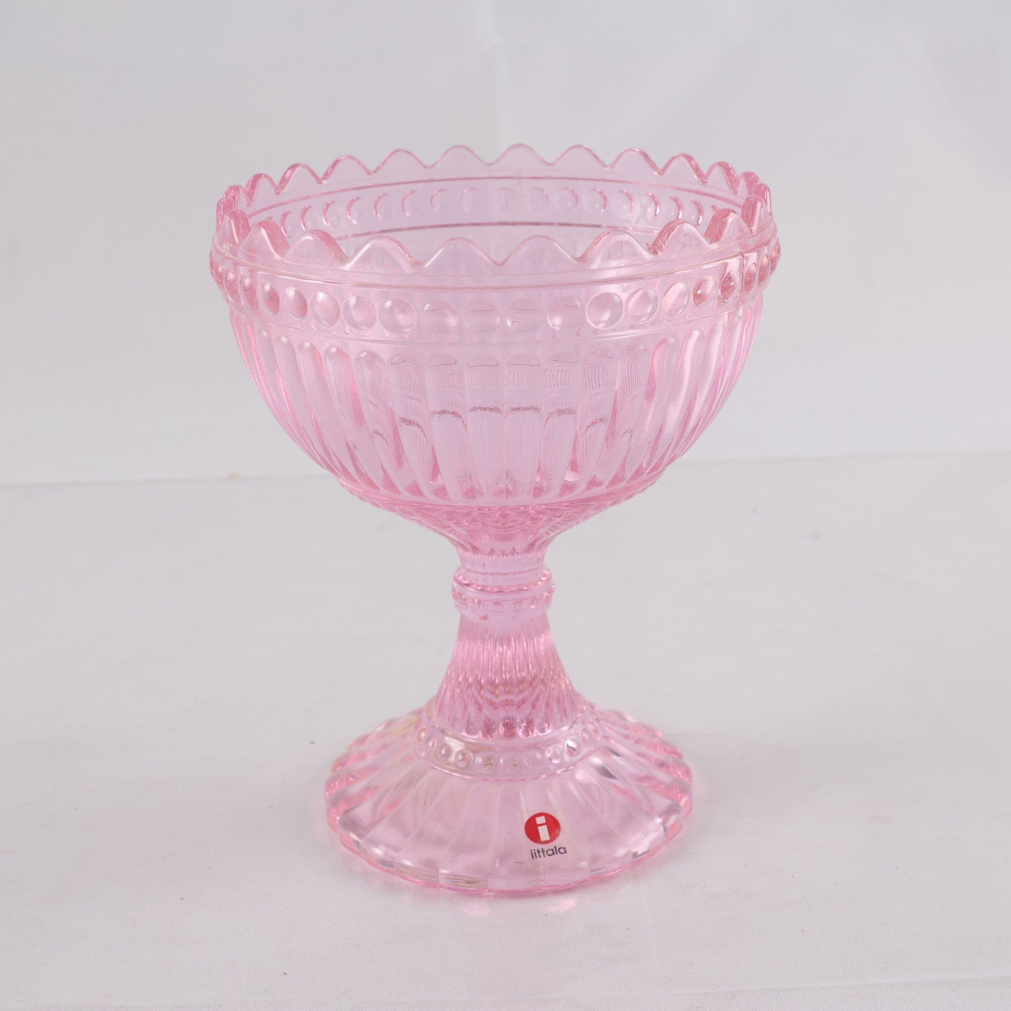 Skål på fot, Marimekko, iittala, Mariskooli, rosa.