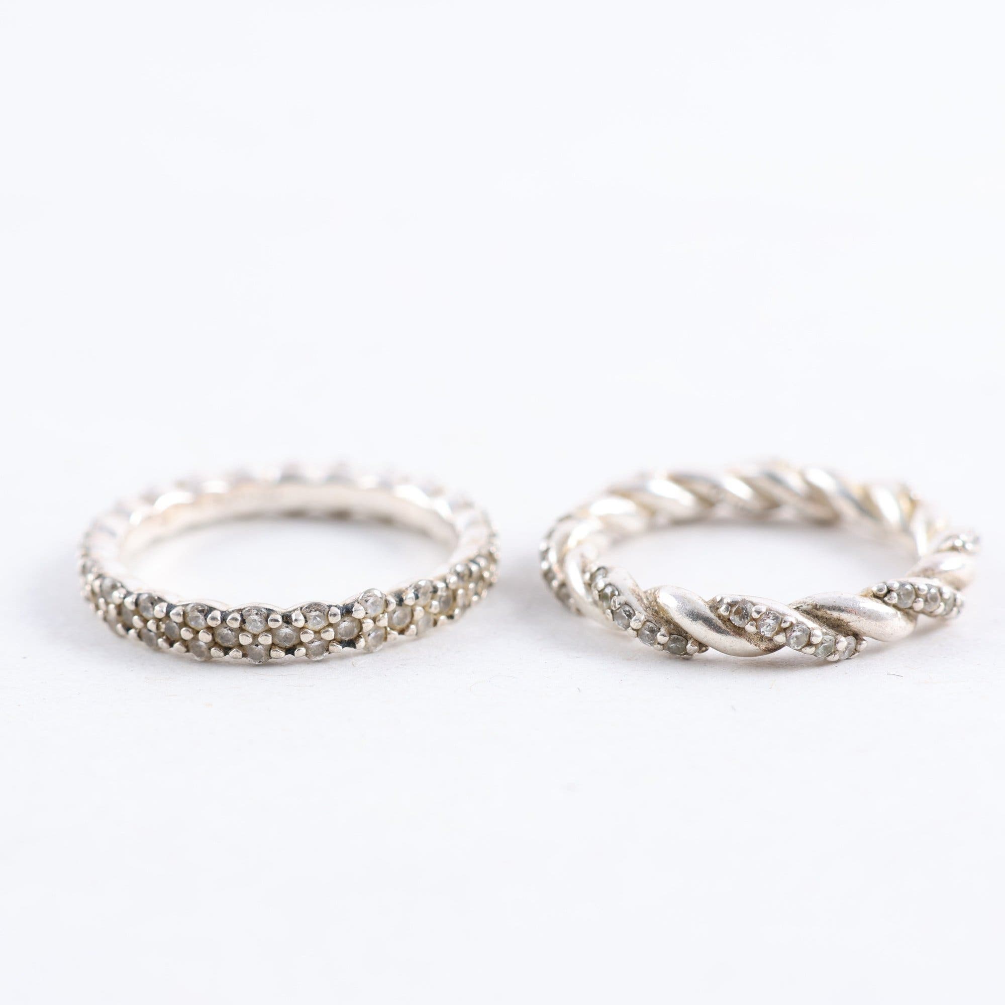 Ringar, silver 925, stenar, Safira, brv: 5.9g
