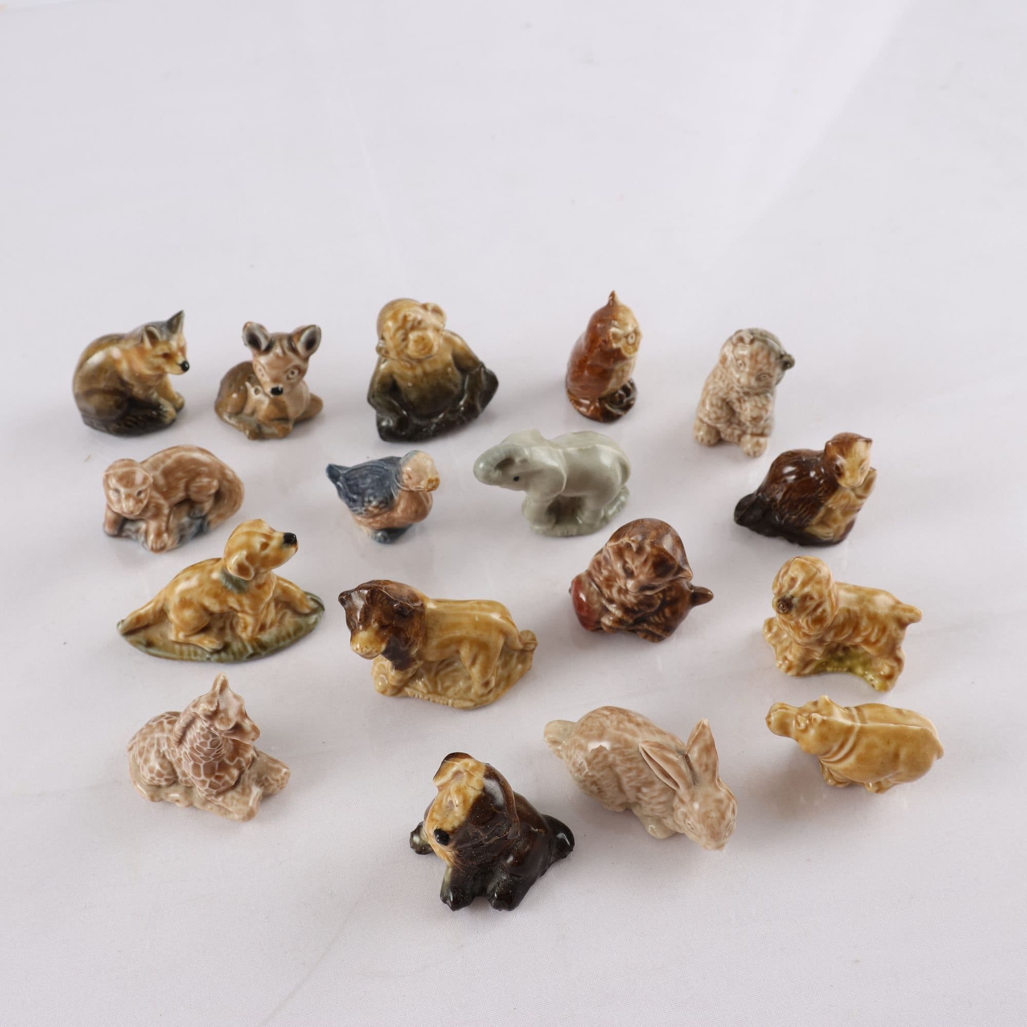 Miniatyrer, Figuriner, Wade England, Blandade djur. 17 st