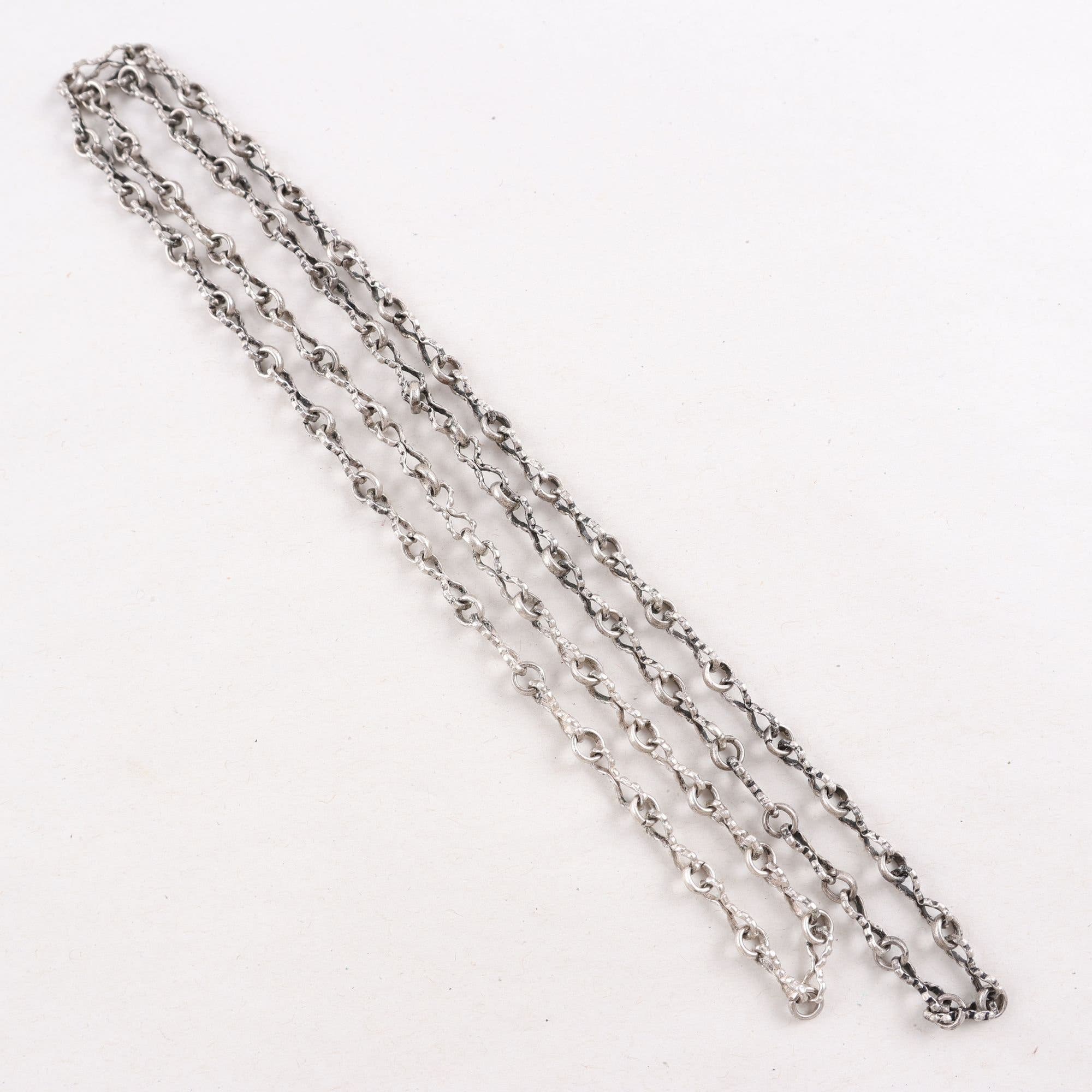Halskedja, silver, vikt: 24.1g