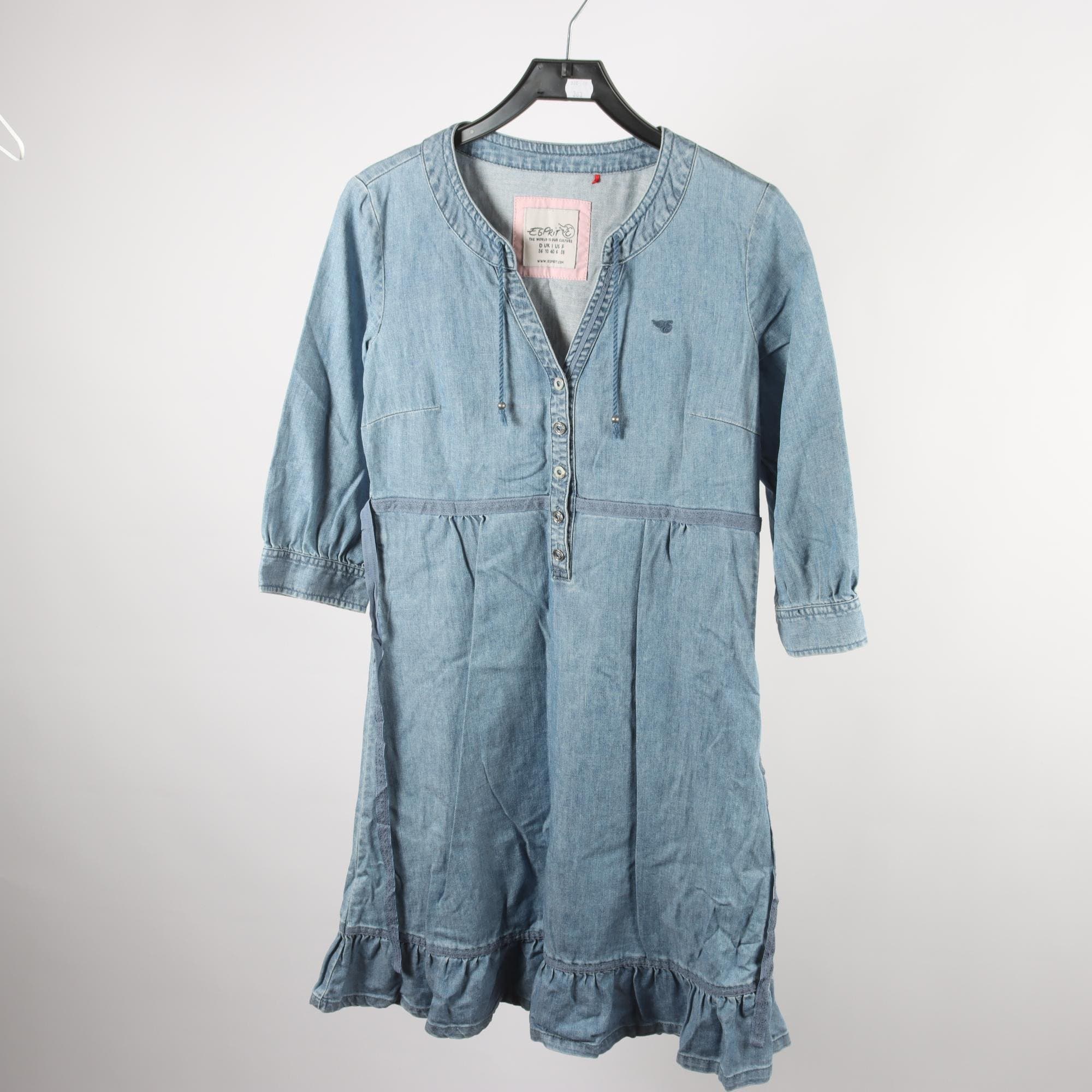 Jeansklänning, Esprit, blå, stl. 36.