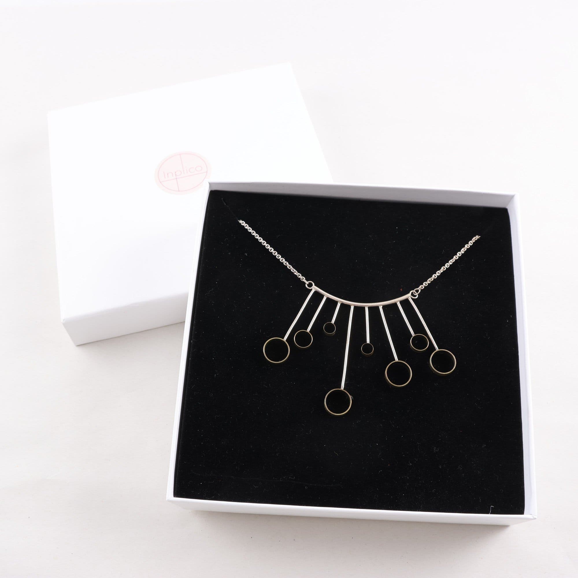 Halsband, Inplico, silver, vikt: 13.3g