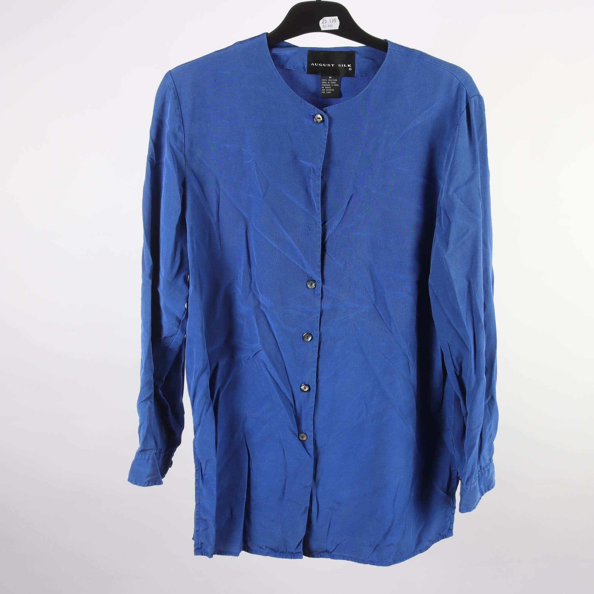 Blus, August Silk, 100% siden, stl. M