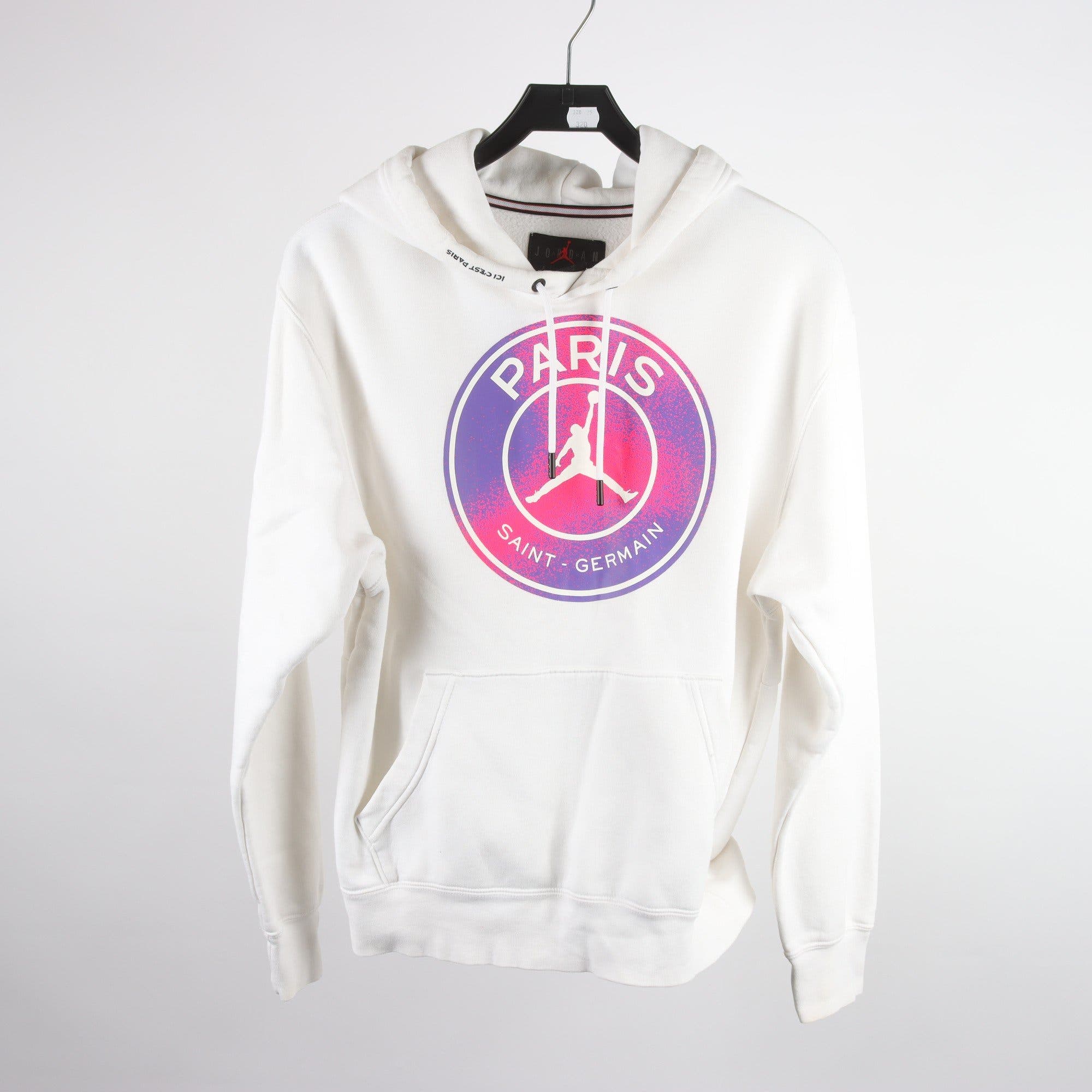 Hoodie, Jordan, Paris, vit, stl. S.