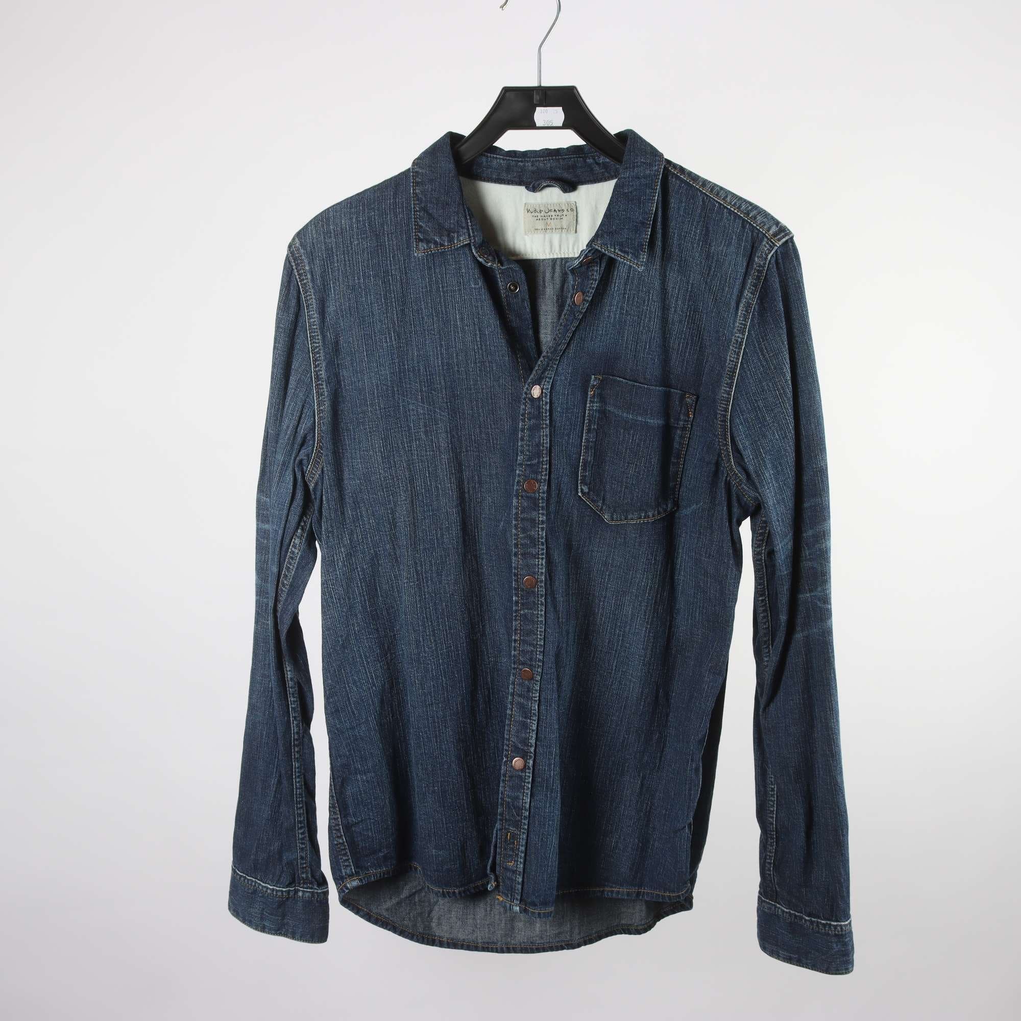 Jeansskjorta, Nudie Jeans, blå, stl. M.
