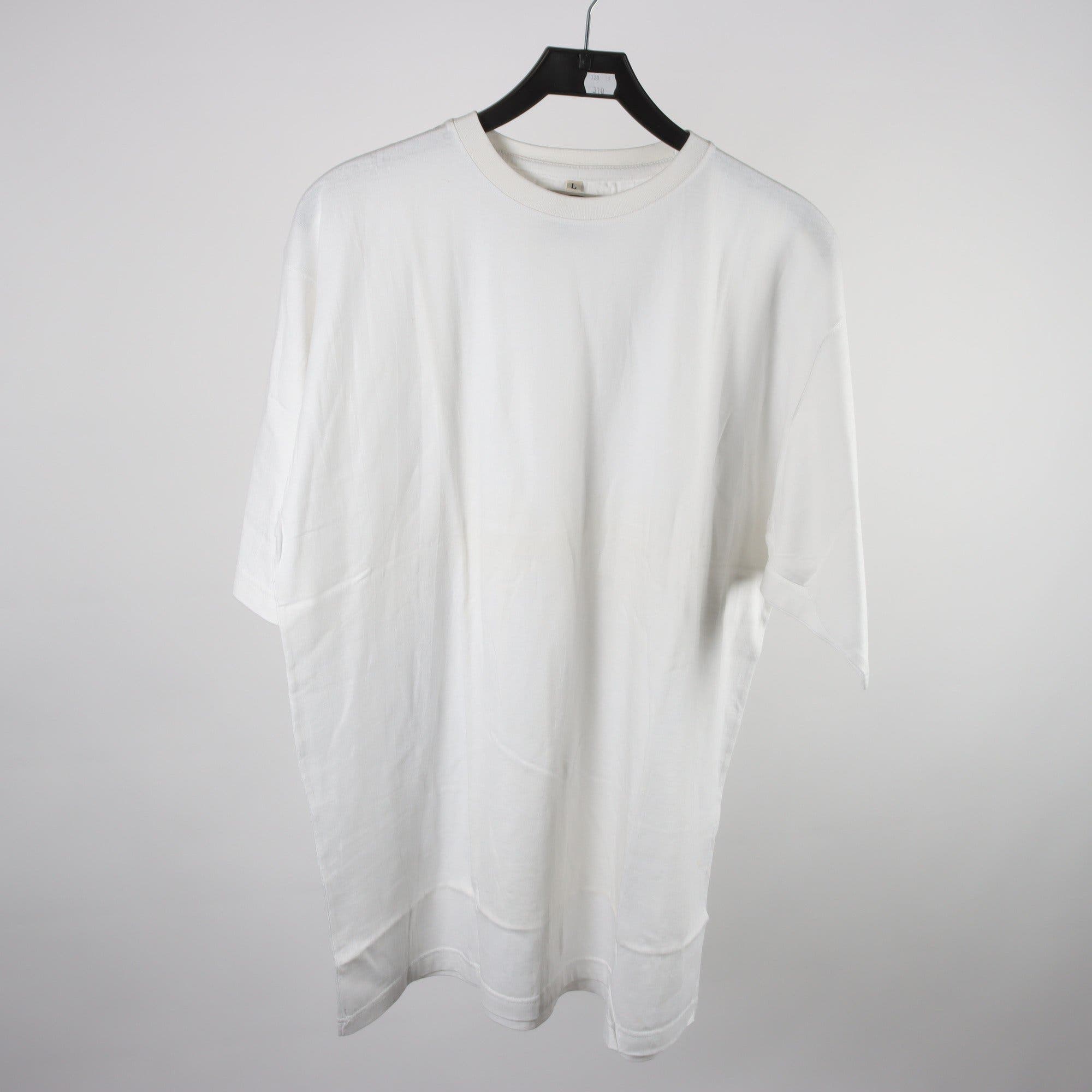 T-shirt, 2-pack, vit, blå, retro, stl. L.