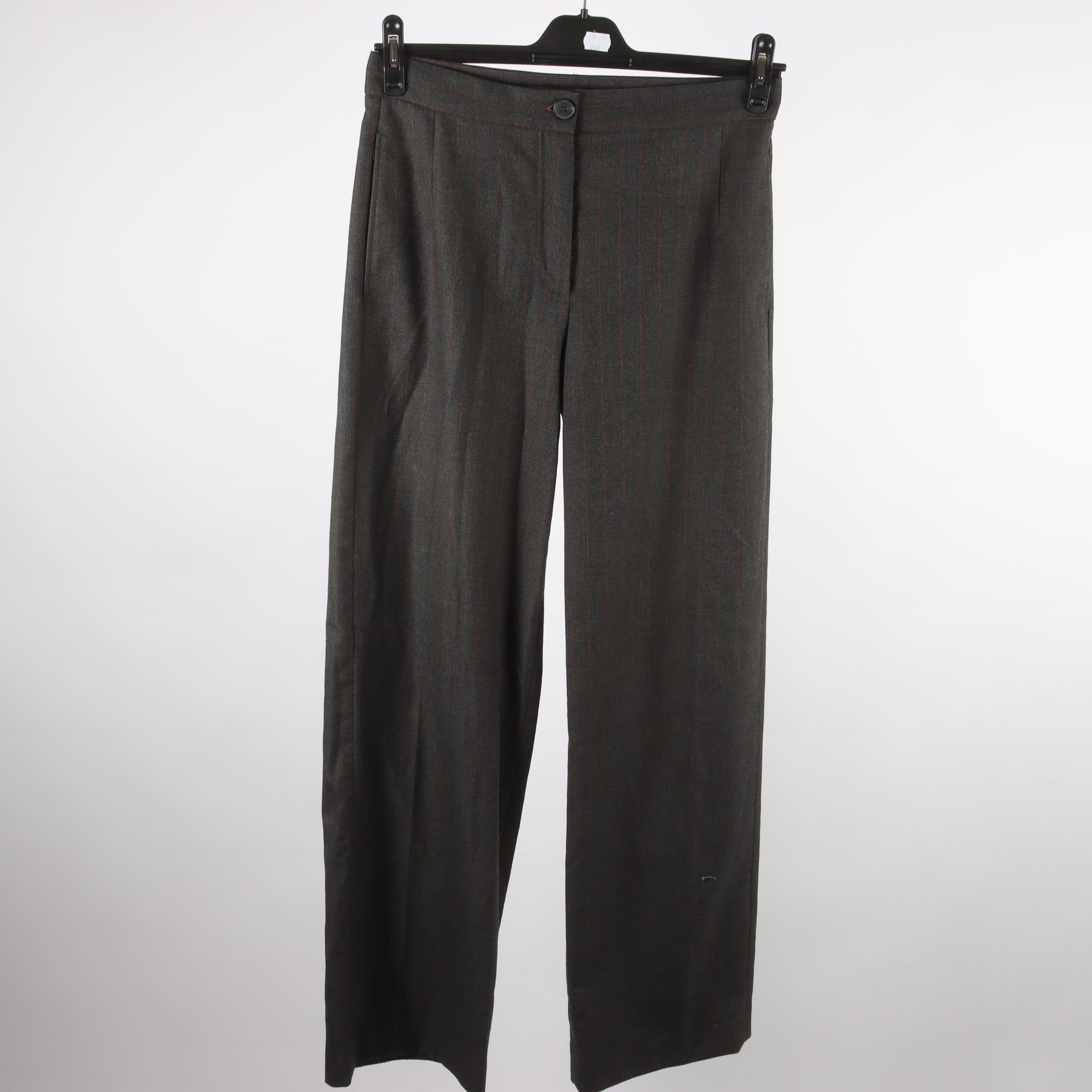 Byxor, Massimo Dutti, grå, randig, stl. 38.