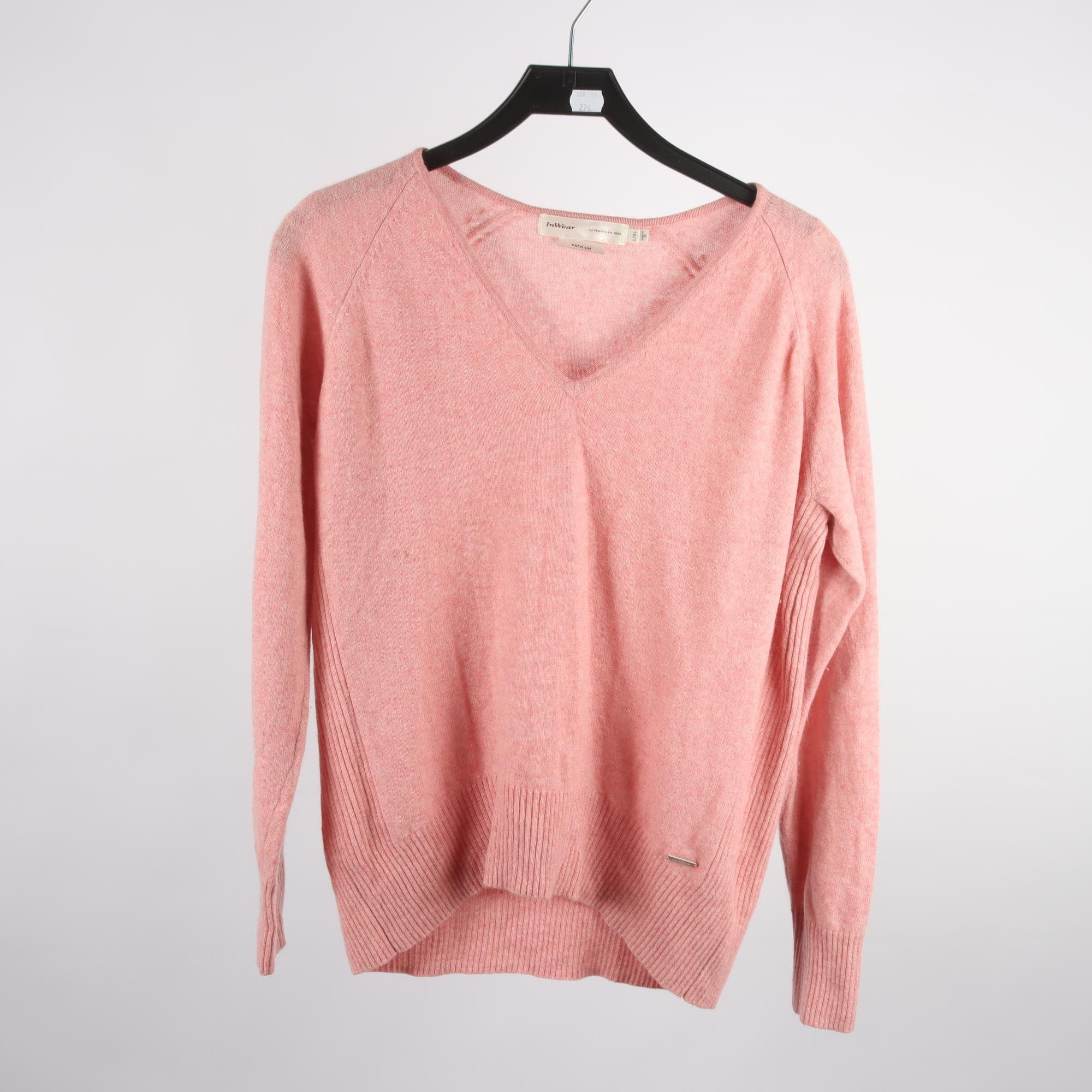Tröja, InWear, rosa, 100% cashmere, stl. L/XL.