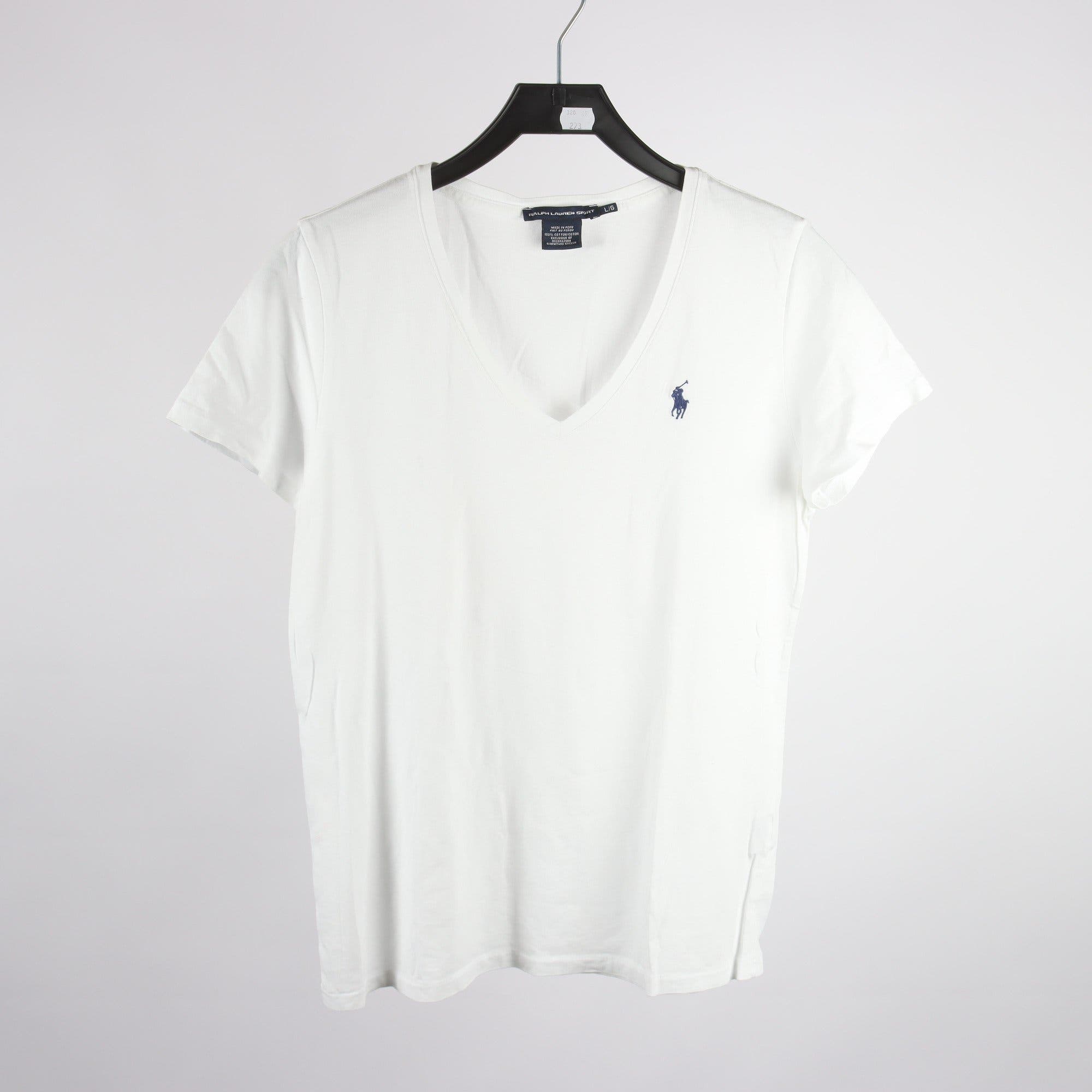 T-shirt, Ralph Lauren, vit, stl. L.