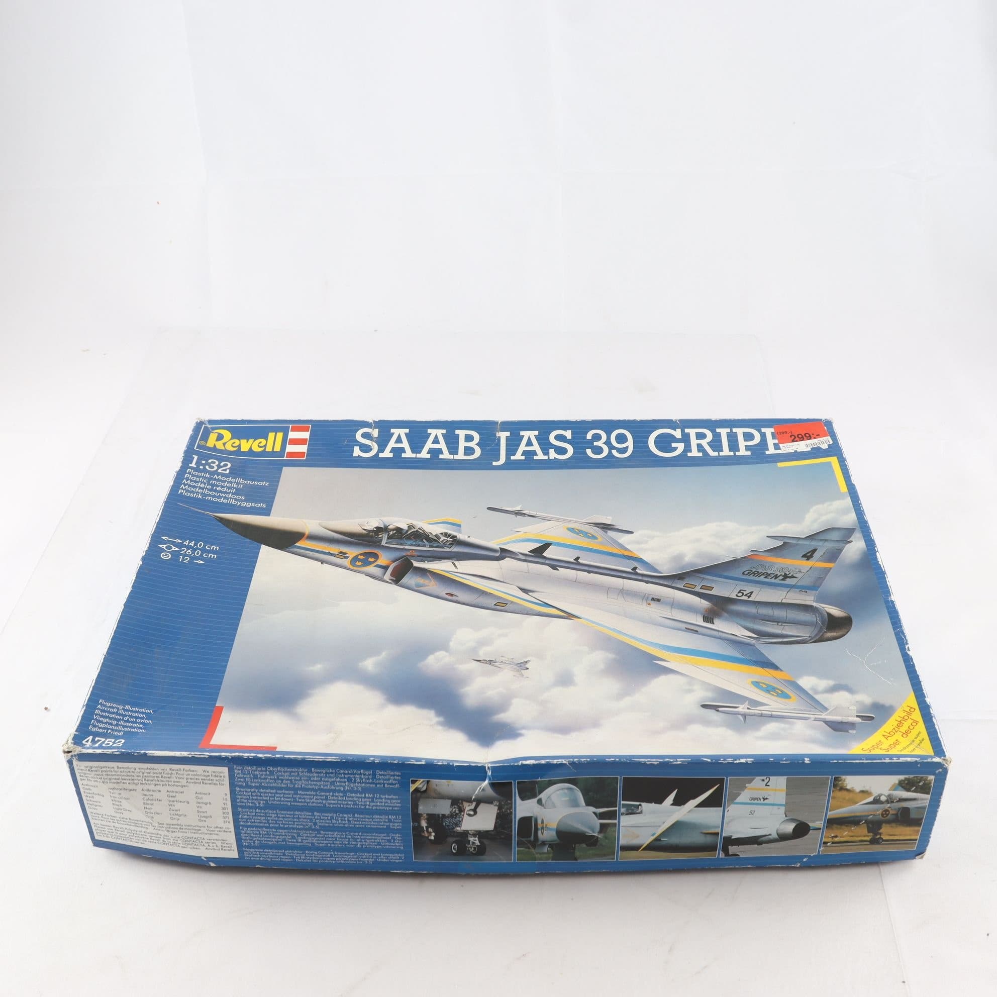 Byggsats, Saab jas-39 gripen, revell. Samfraktas ej.